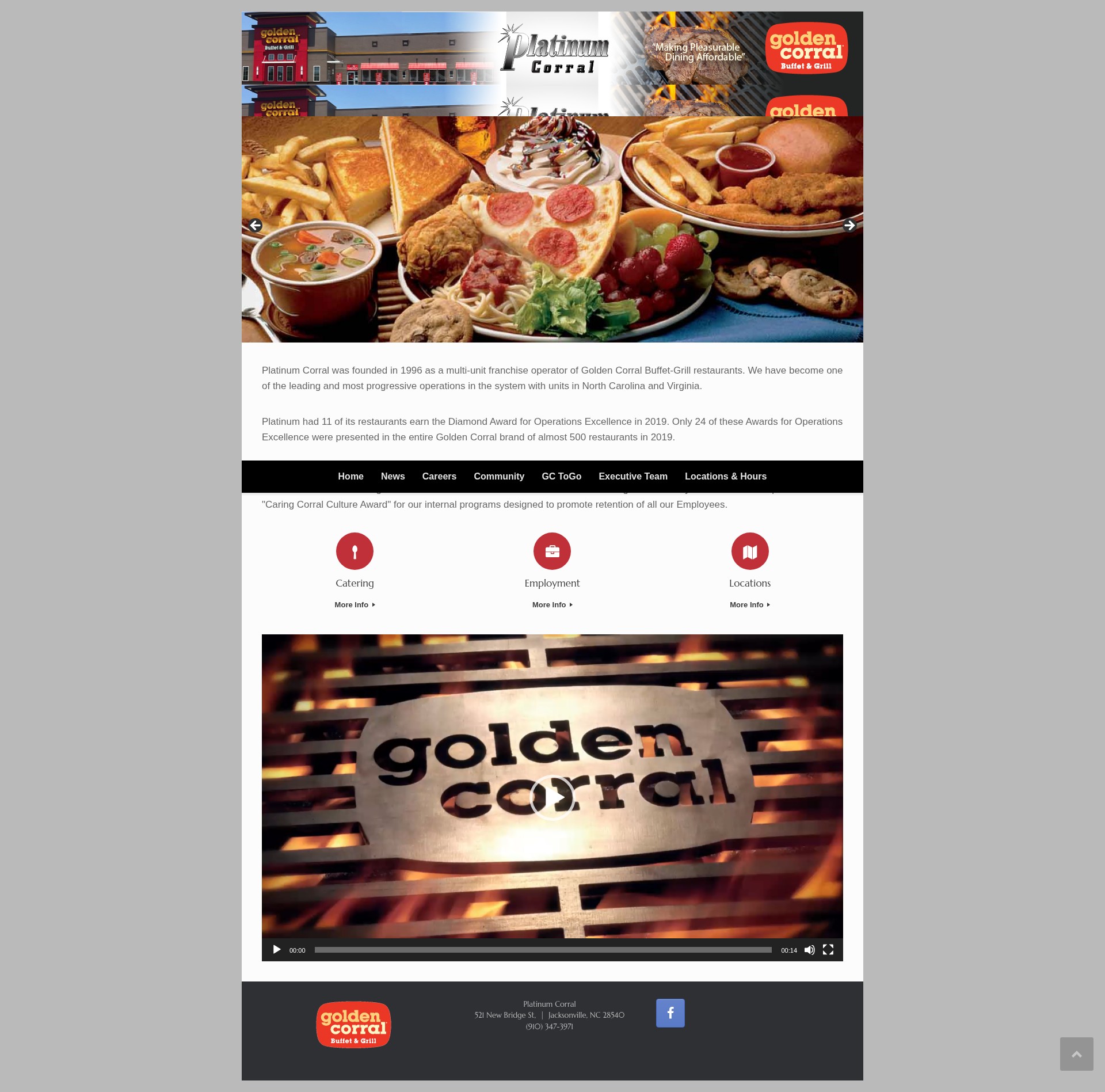 Screenshot of platinumcorral.com