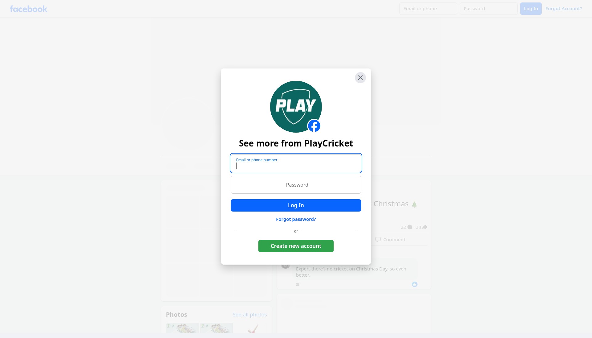 Screenshot of play.cricket.com.au
