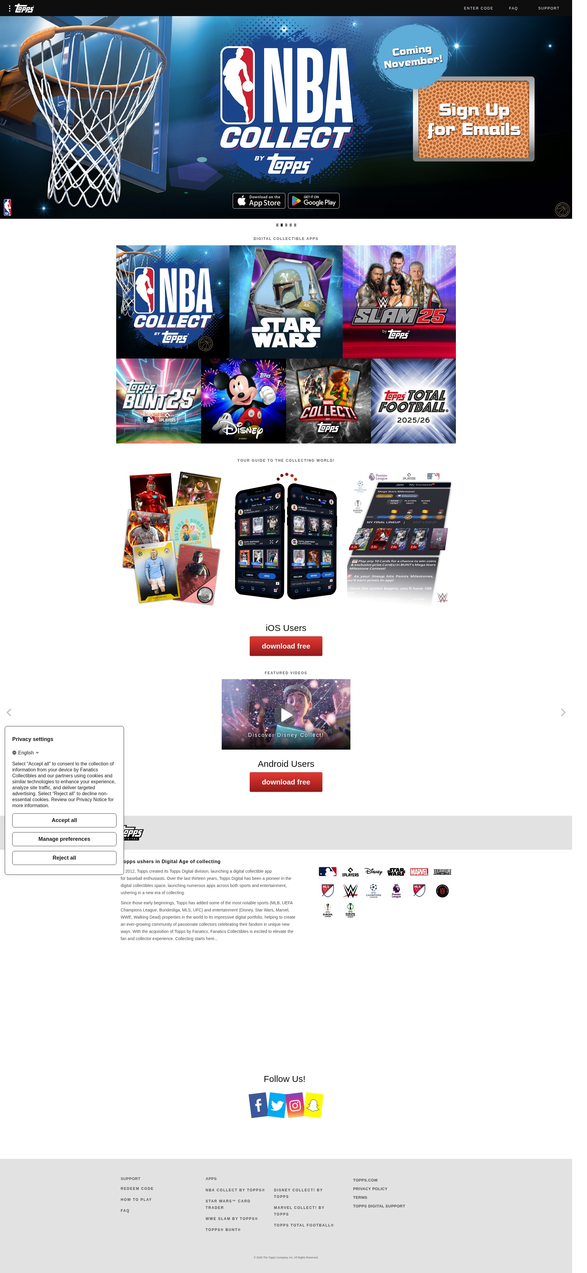 Screenshot of play.toppsapps.com