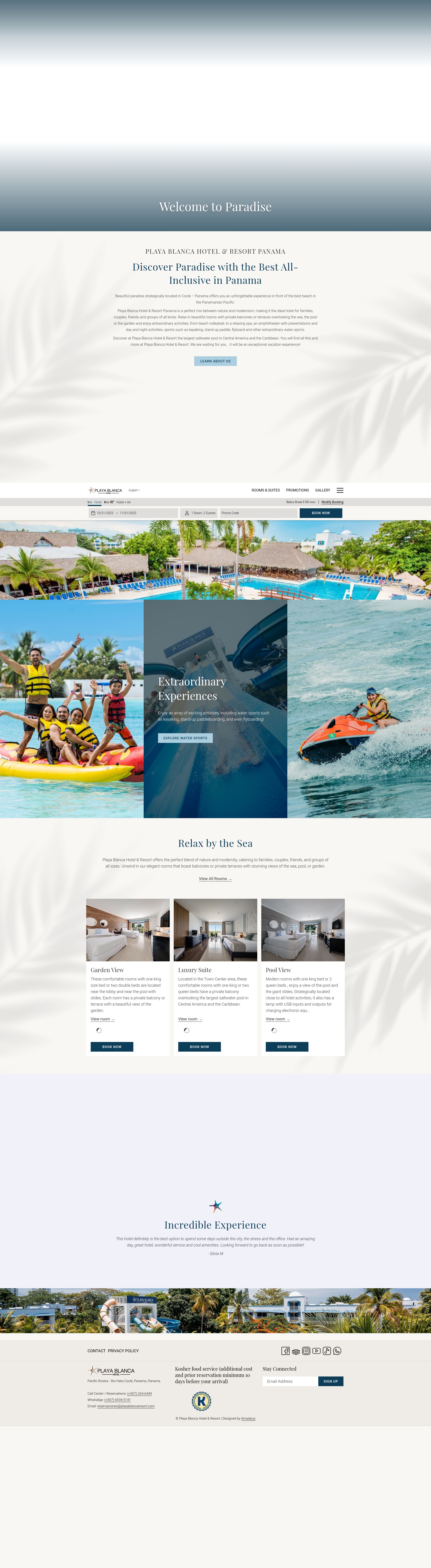 Screenshot of playablancaresort.com