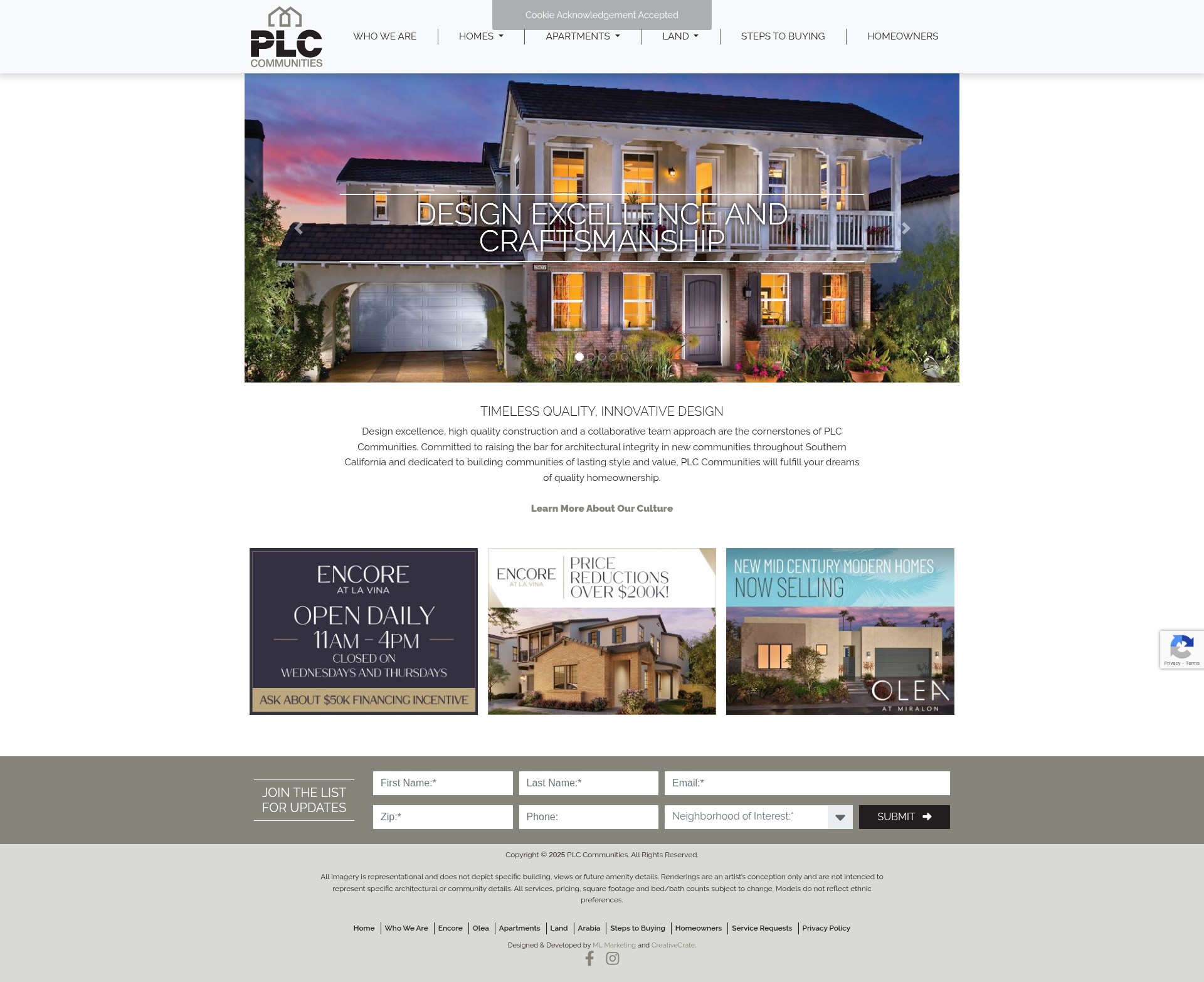 Screenshot of plccommunities.com
