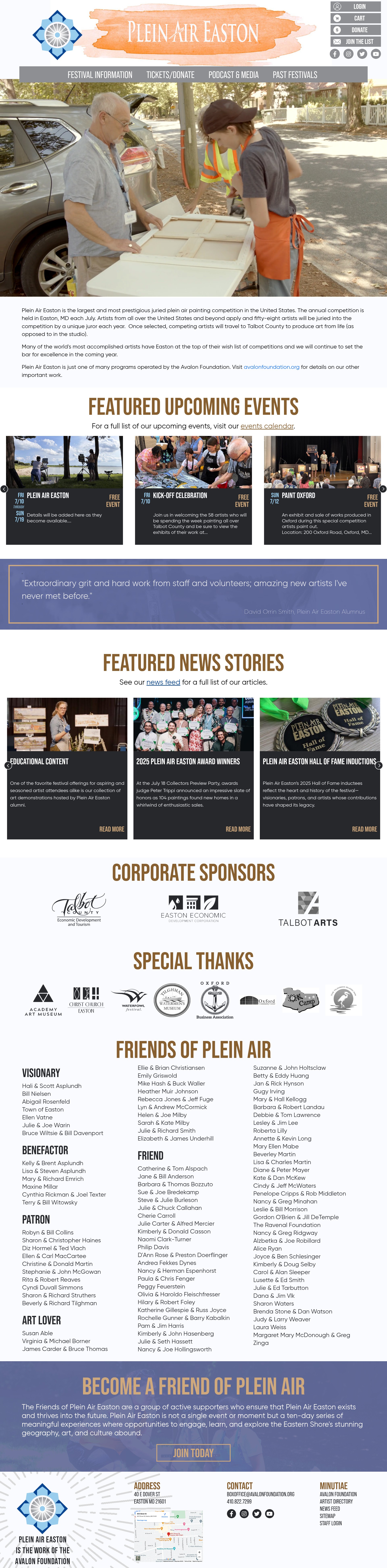 Screenshot of pleinaireaston.com
