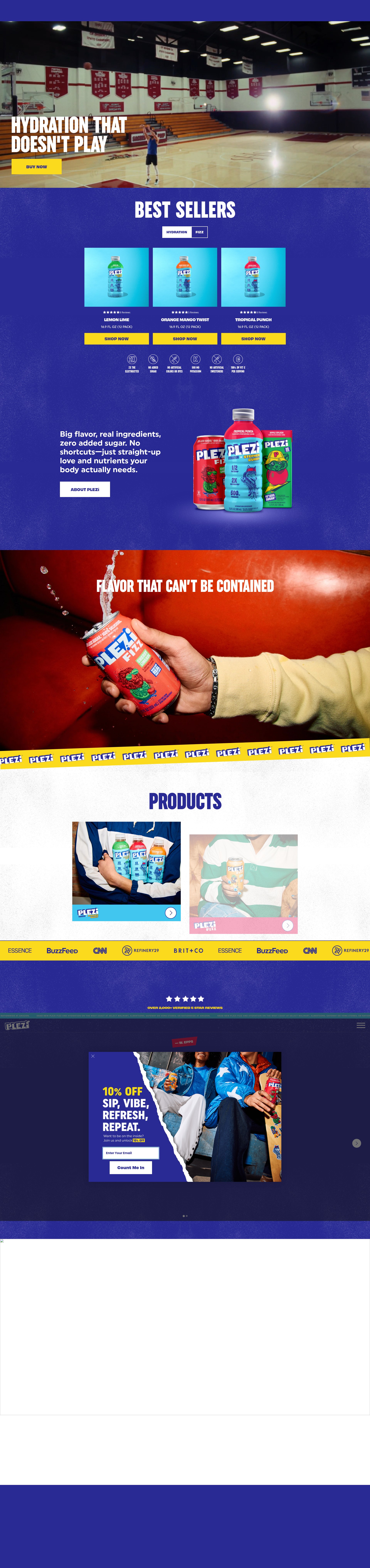 Screenshot of plezi.com