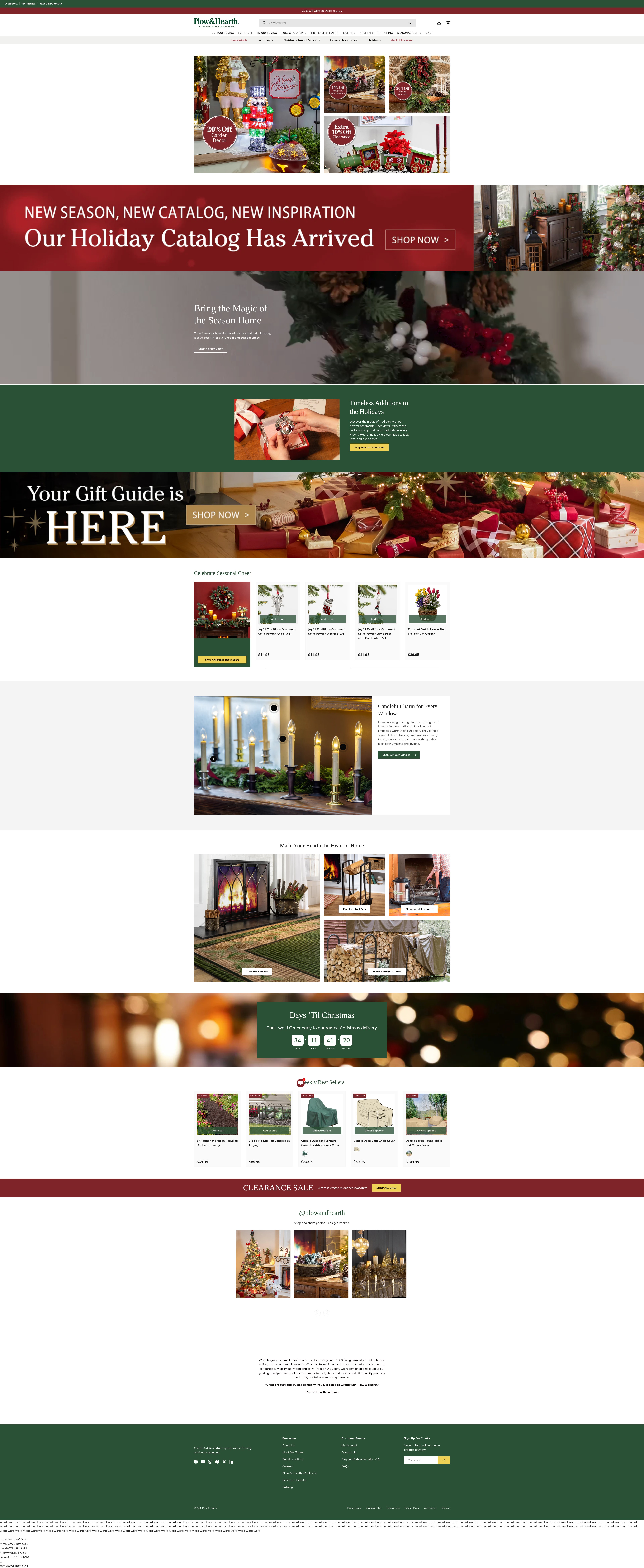 Screenshot of plowhearth.com