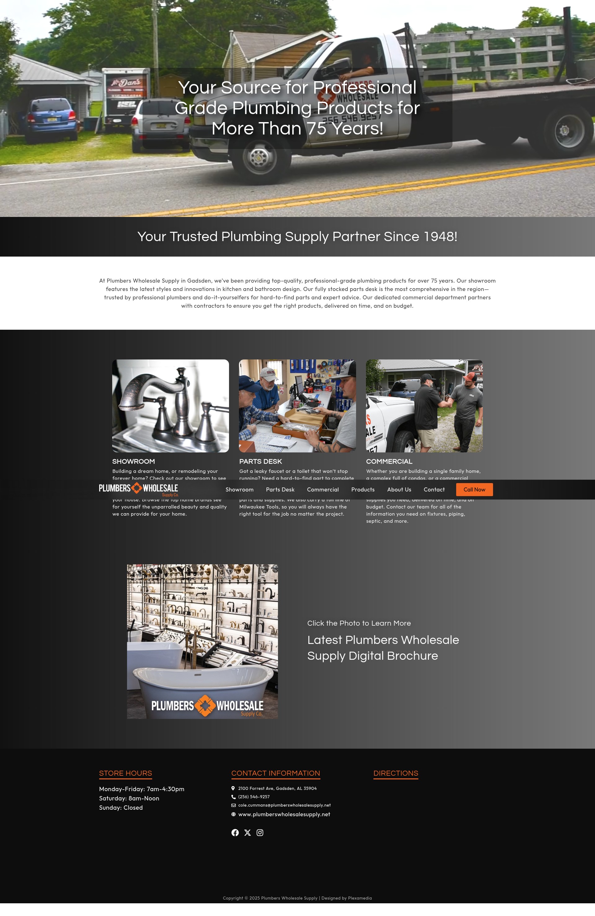 Screenshot of plumberswholesalesupply.net