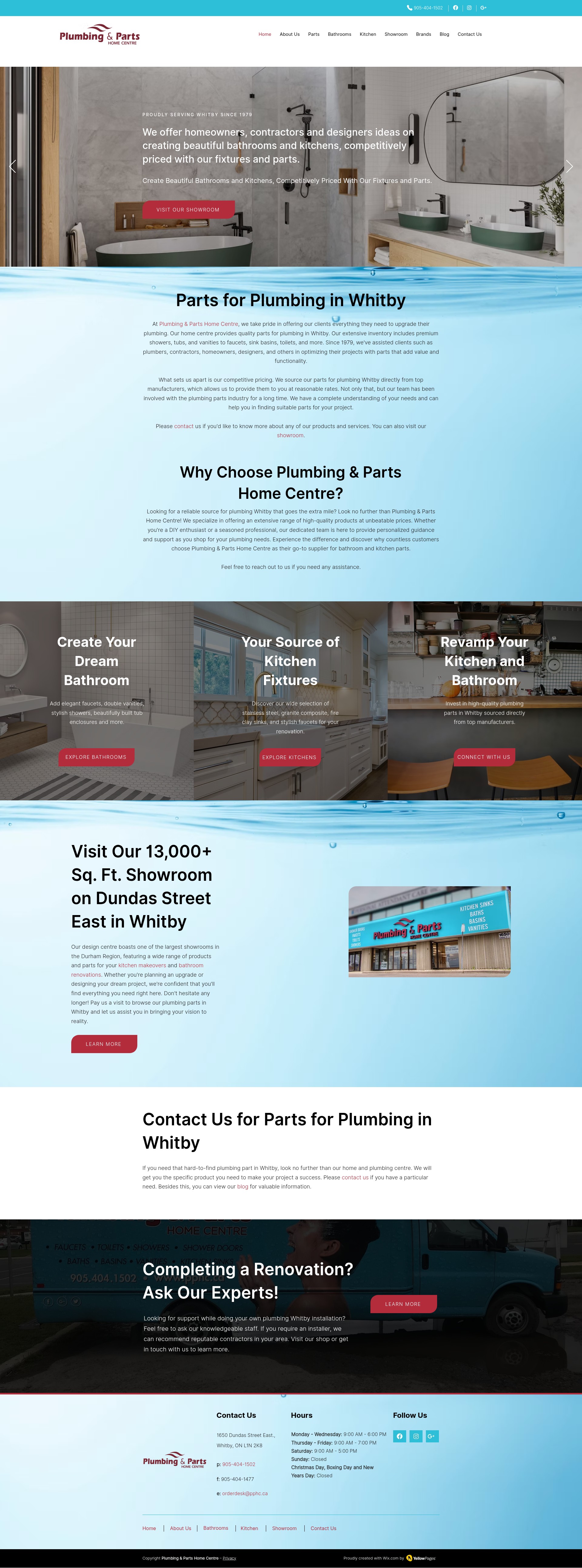 Screenshot of plumbingandparts.com