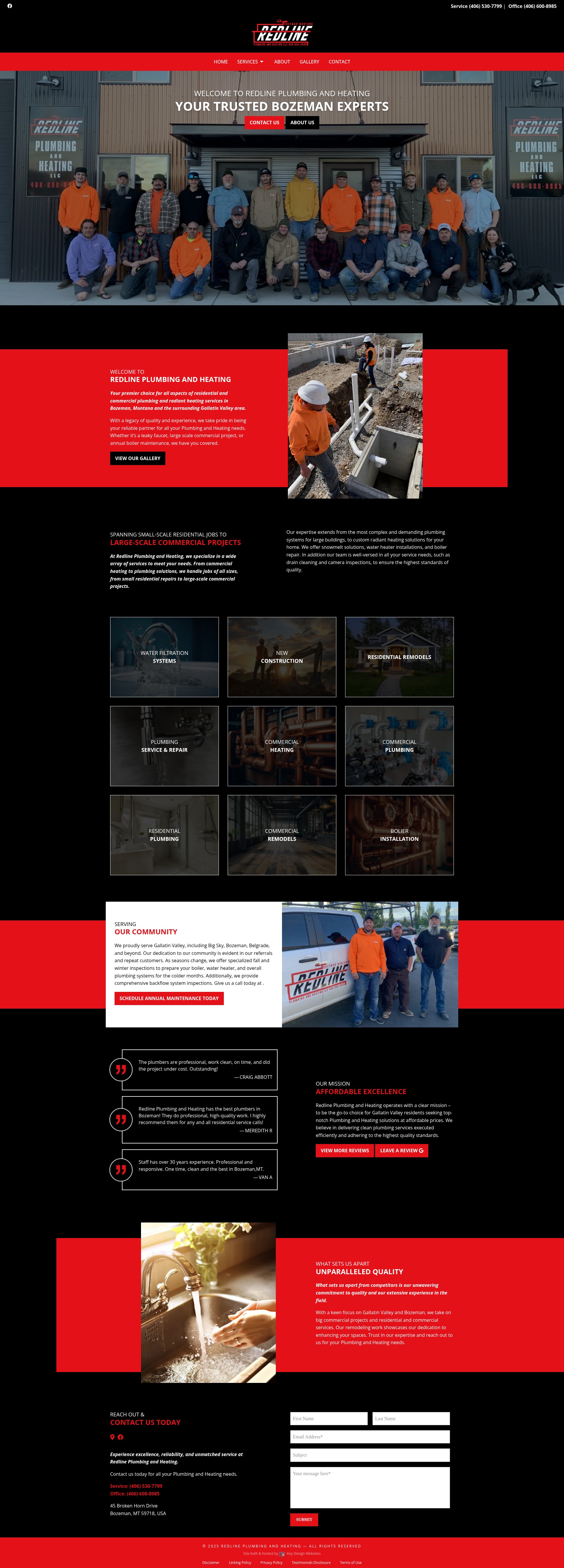 Screenshot of plumbingbozemanmt.com