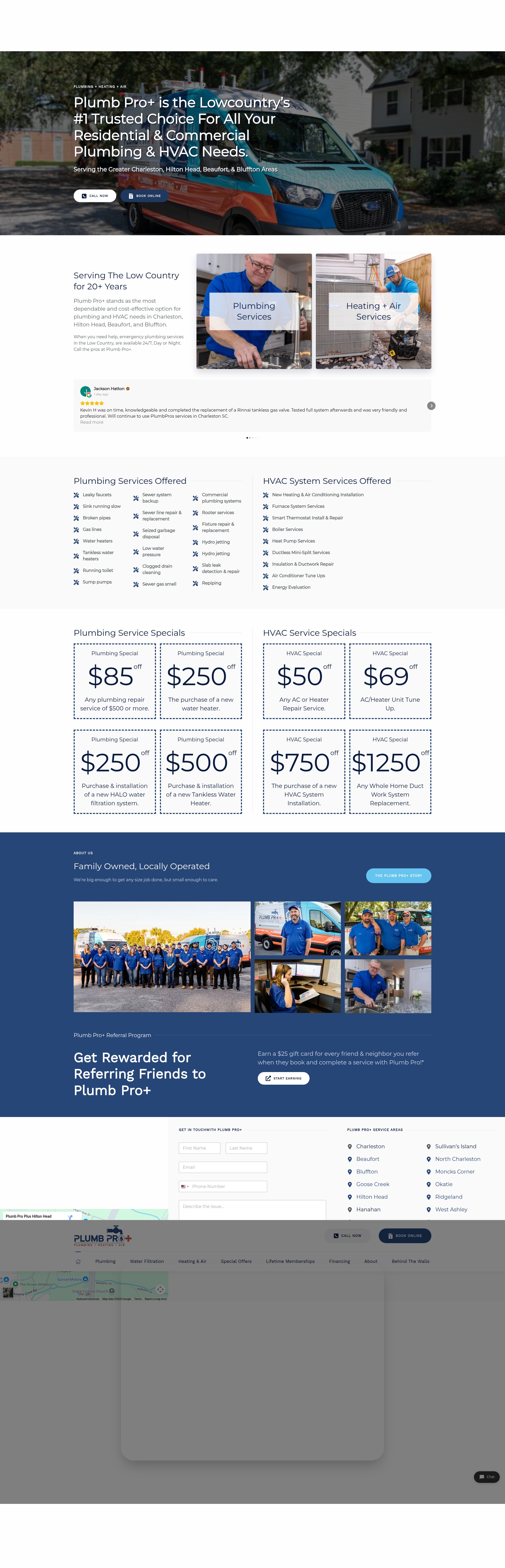 Screenshot of plumbprosc.com