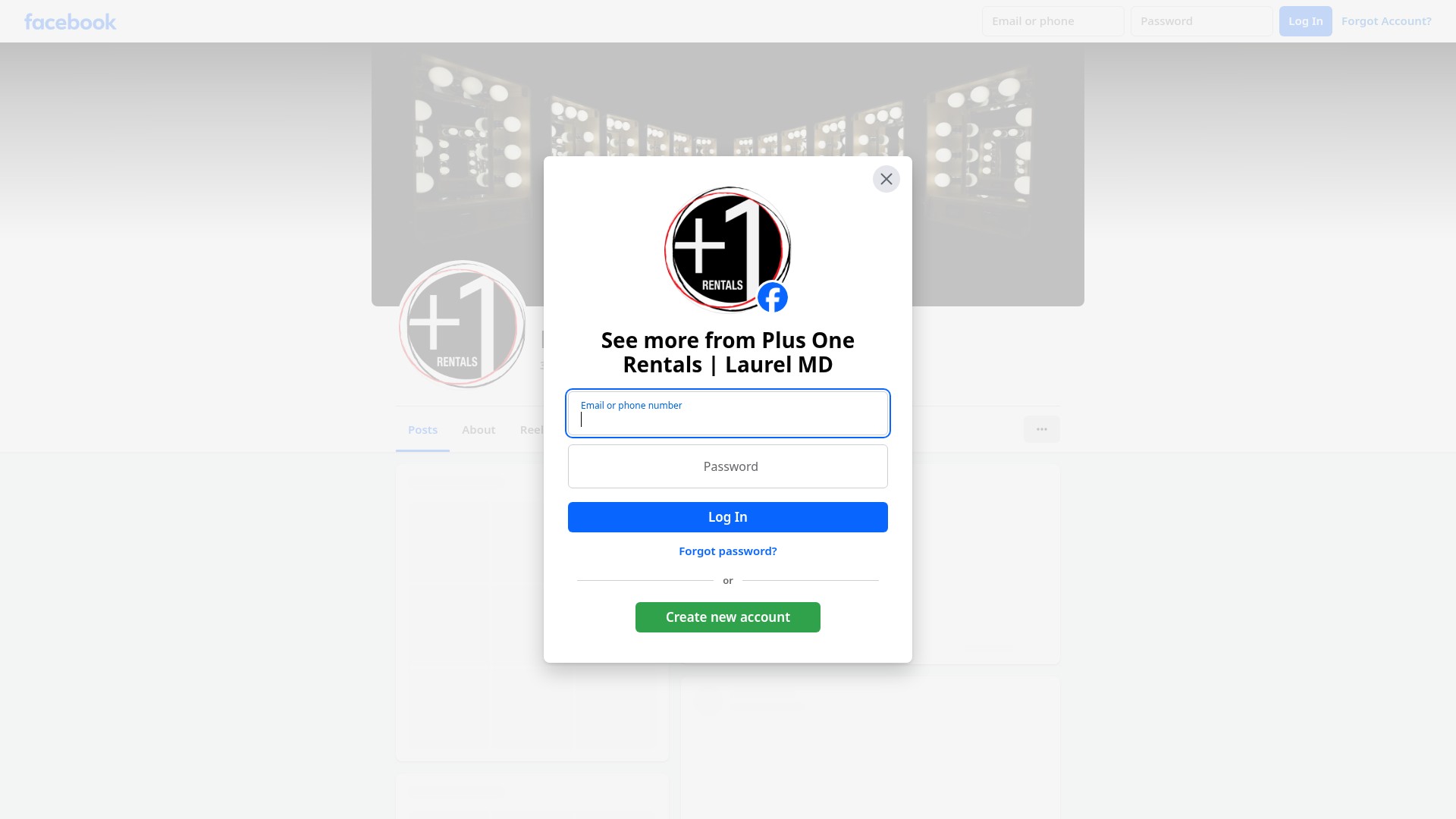 Screenshot of plusonerentals.com