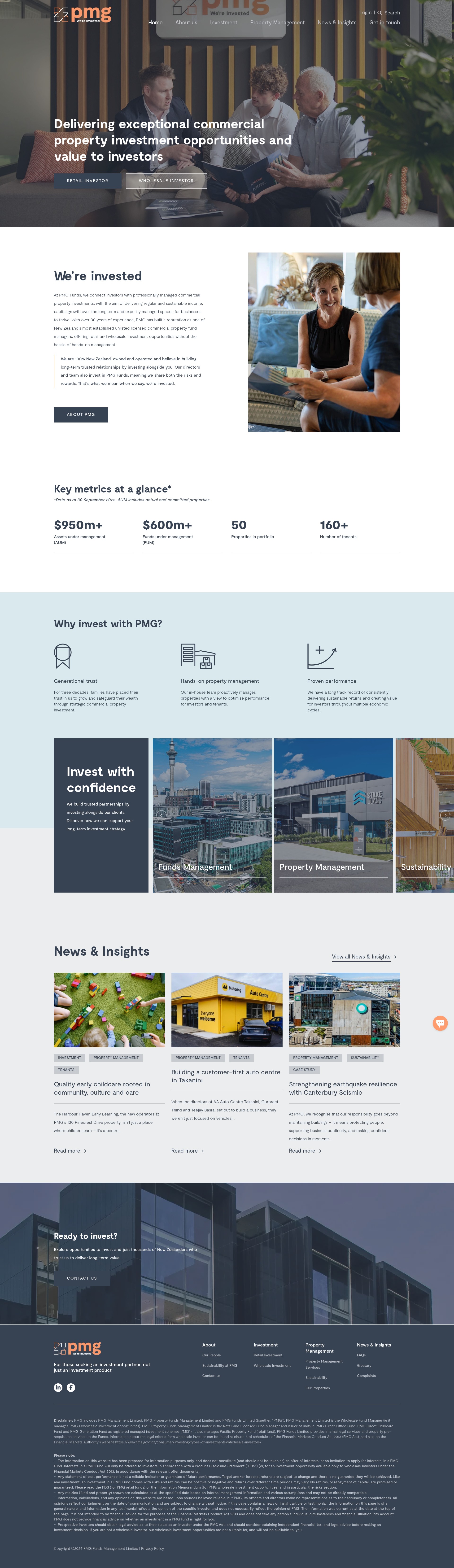 Screenshot of pmgfunds.co.nz