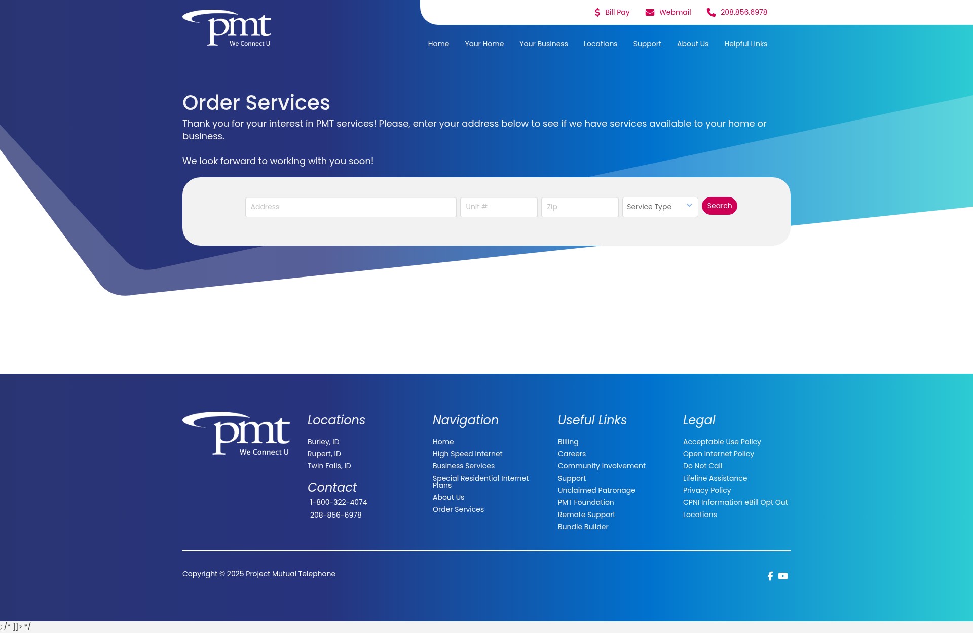 Screenshot of pmt.org