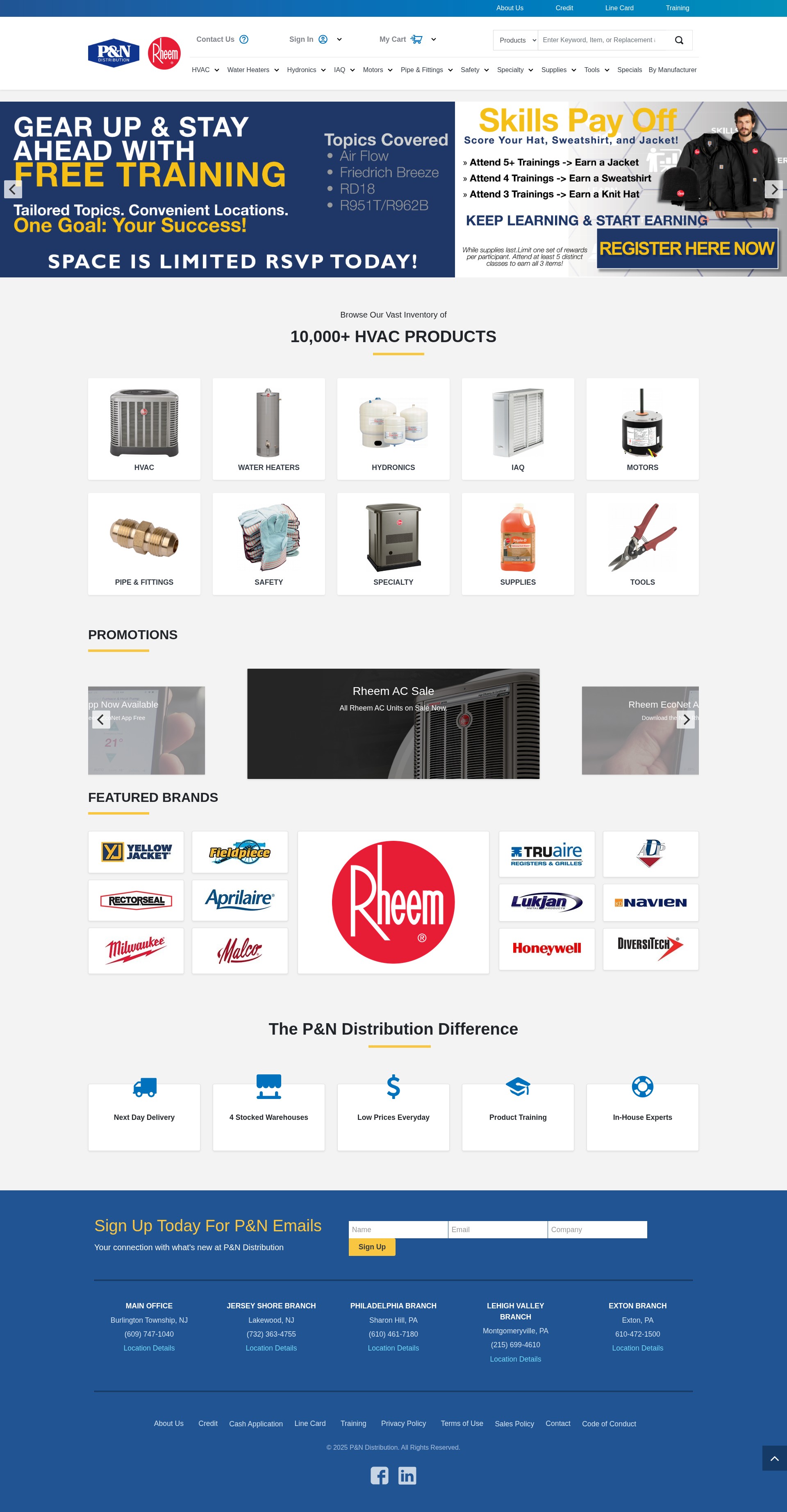 Screenshot of pndistribution.com