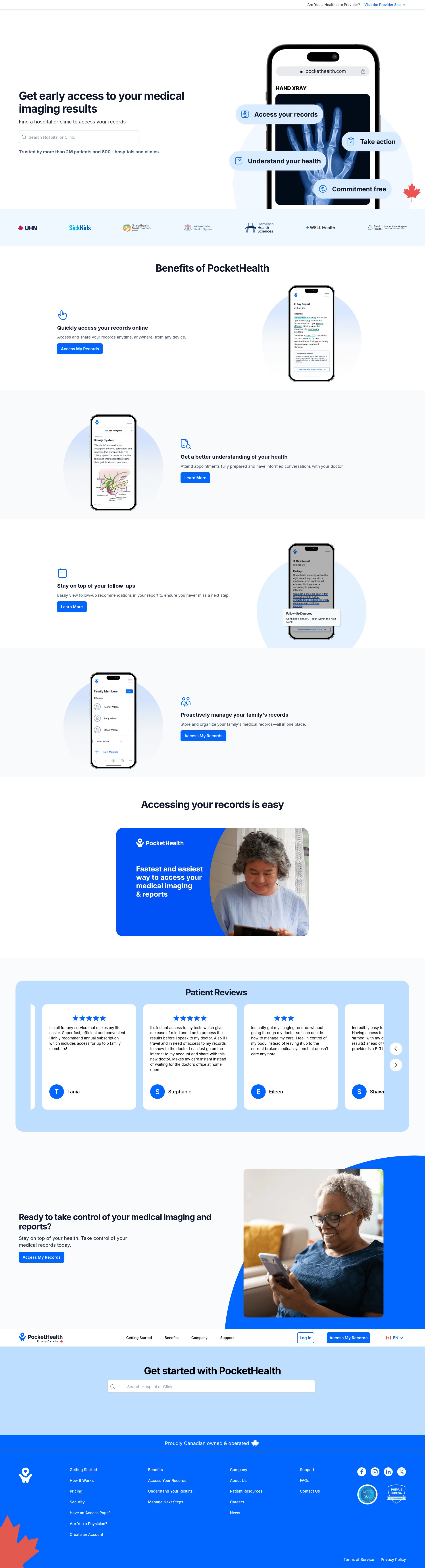 Screenshot of pockethealth.com