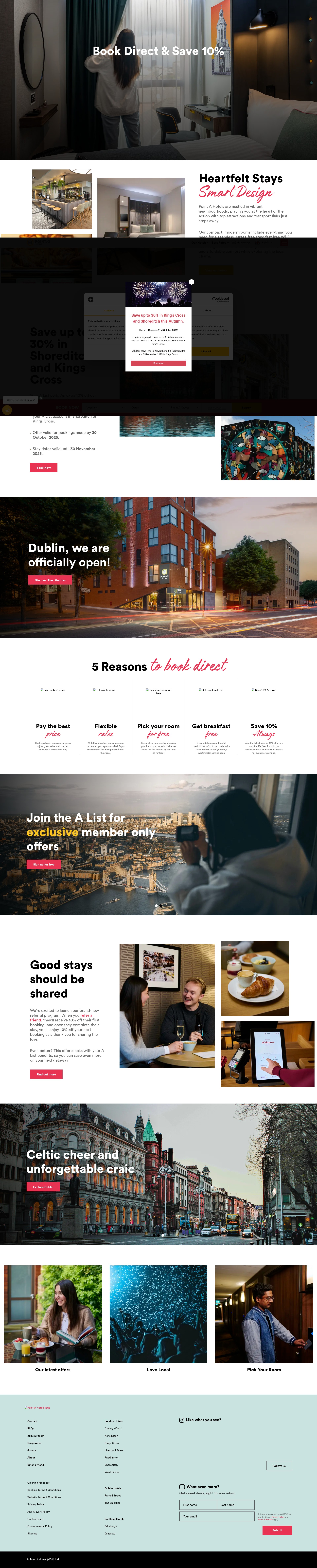 Screenshot of pointahotels.com