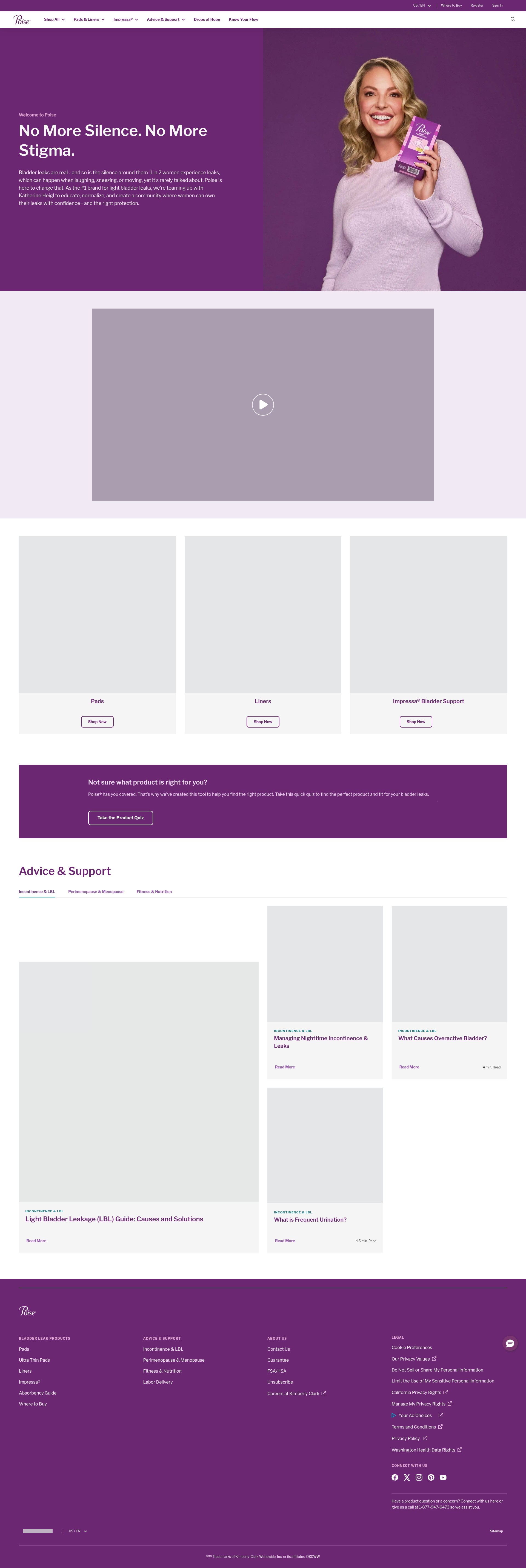 Screenshot of poise.com