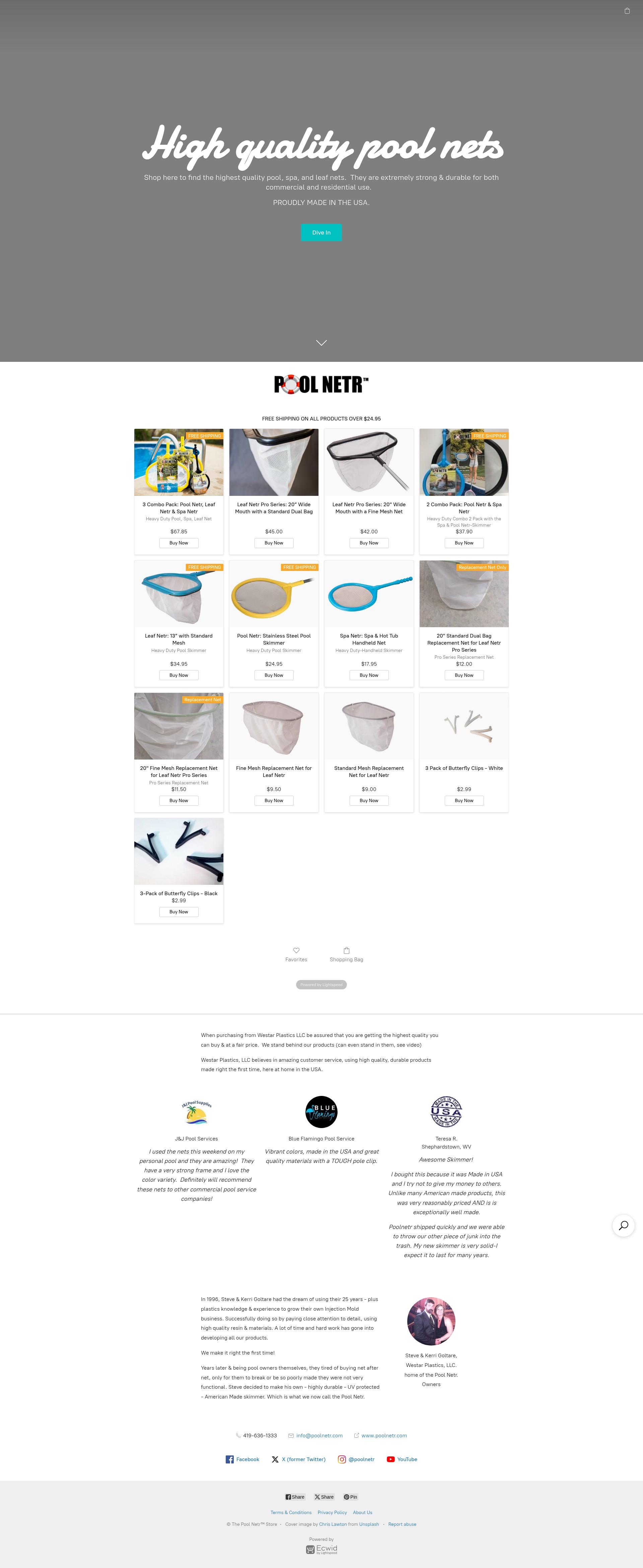 Screenshot of poolnetr.company.site