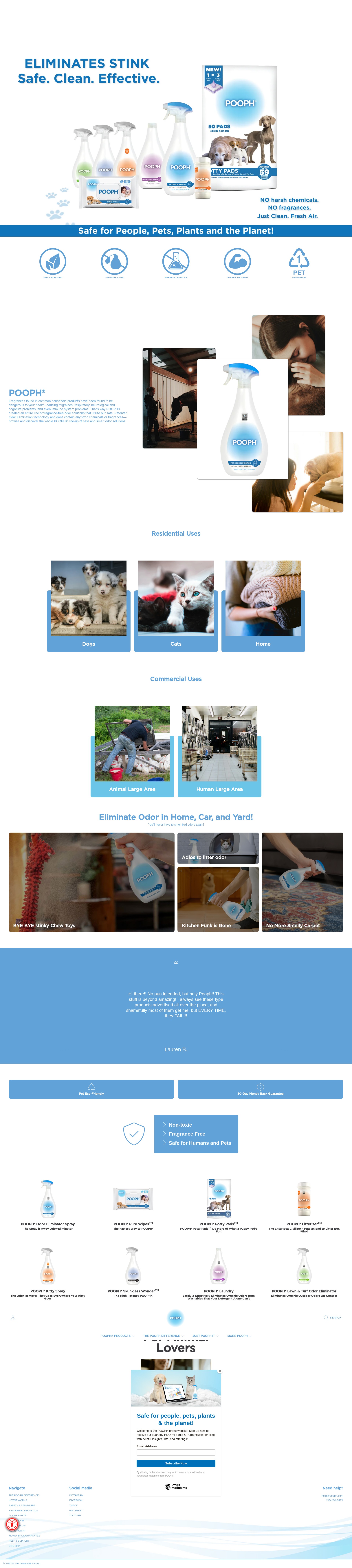 Screenshot of pooph.com