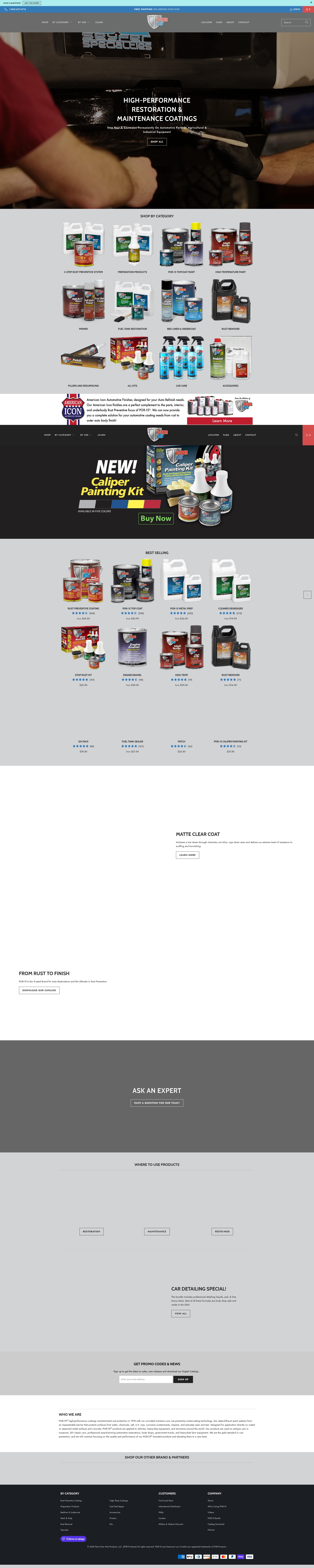Screenshot of por15.com