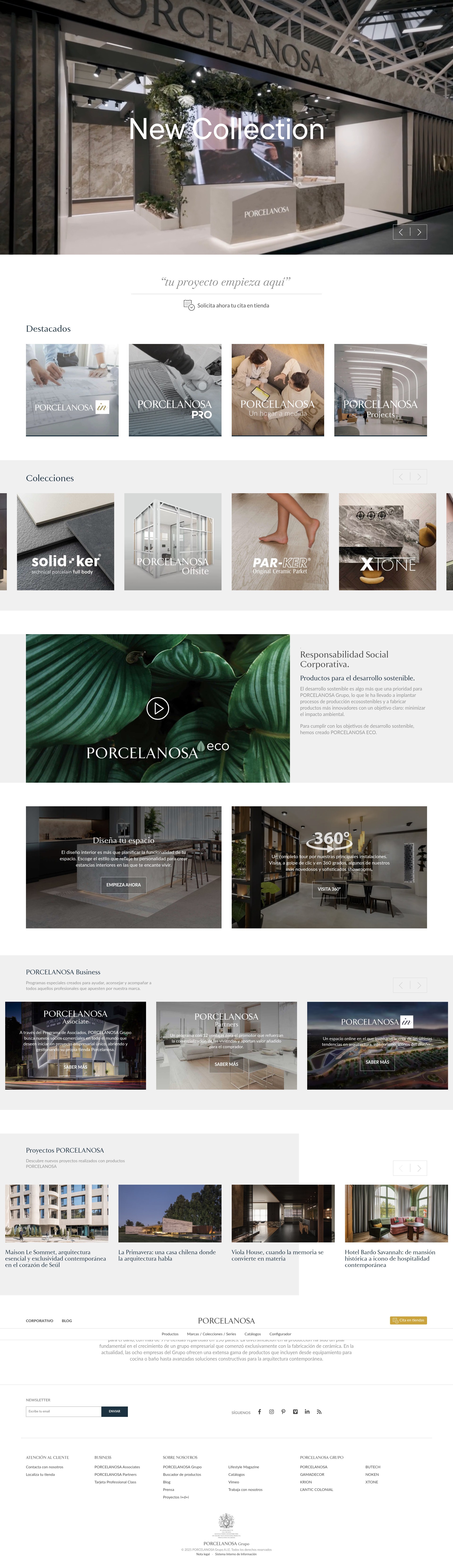 Screenshot of porcelanosa.com