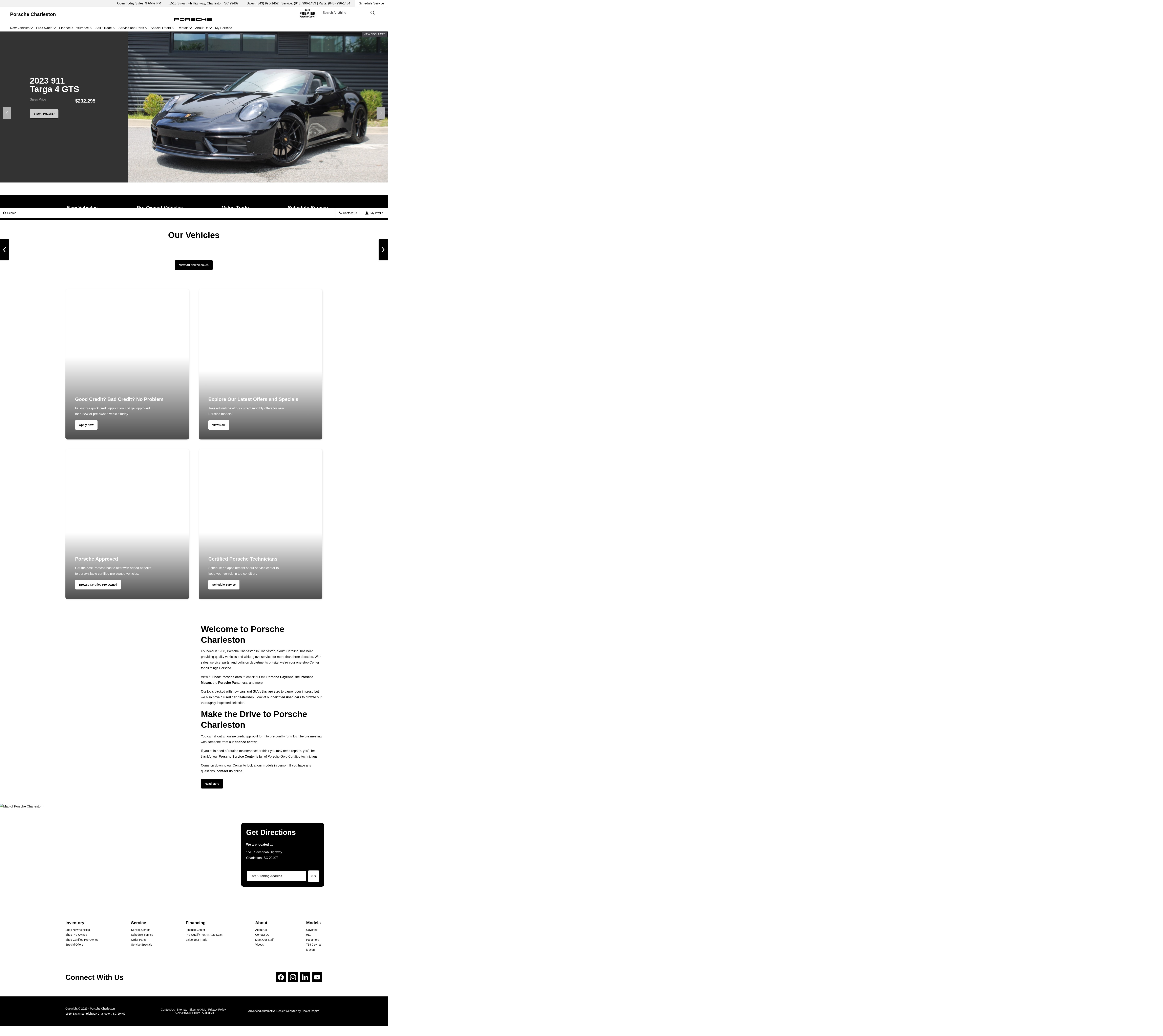 Screenshot of porschecharleston.com