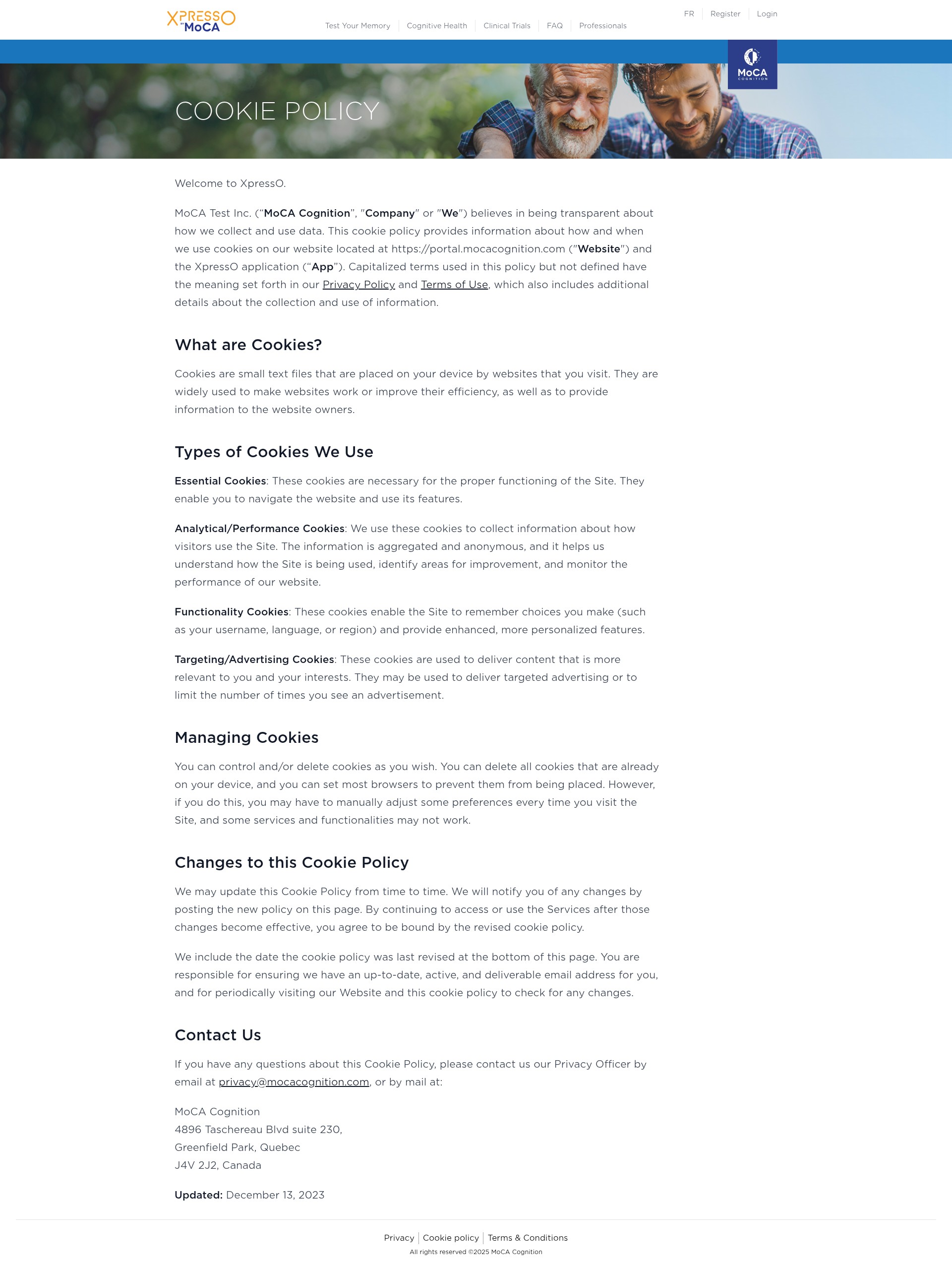 Screenshot of portal-us.mocacognition.com