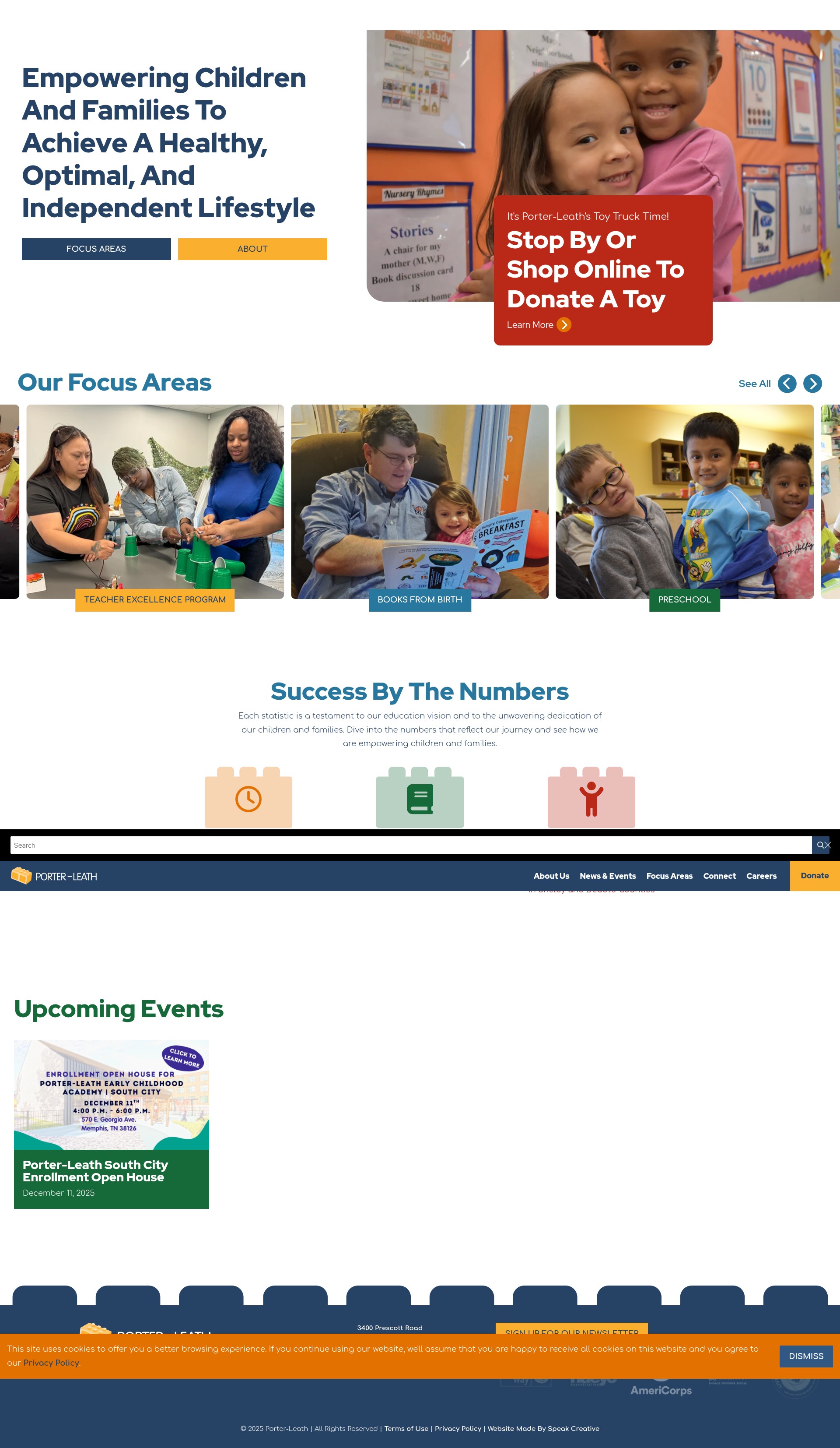 Screenshot of porterleath.org