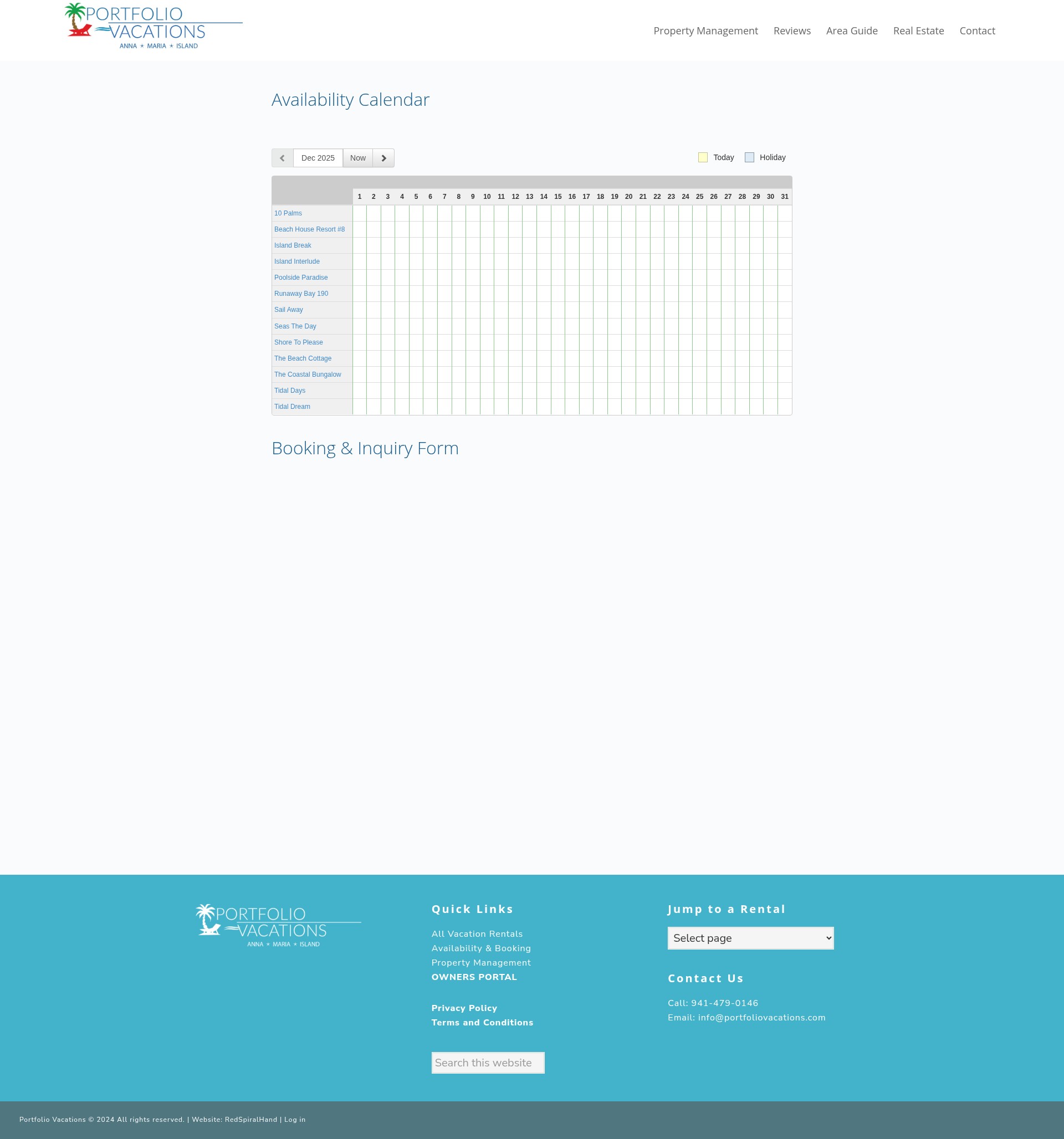 Screenshot of portfoliovacations.com