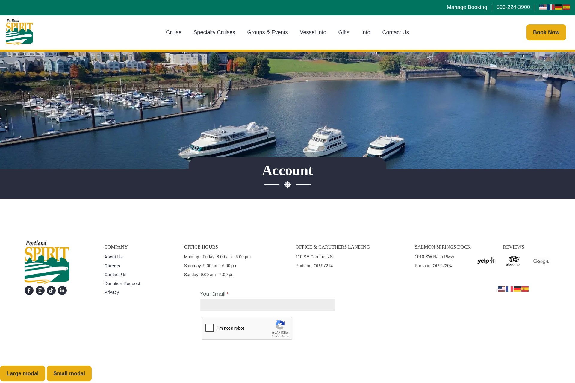 Screenshot of portlandspirit.com