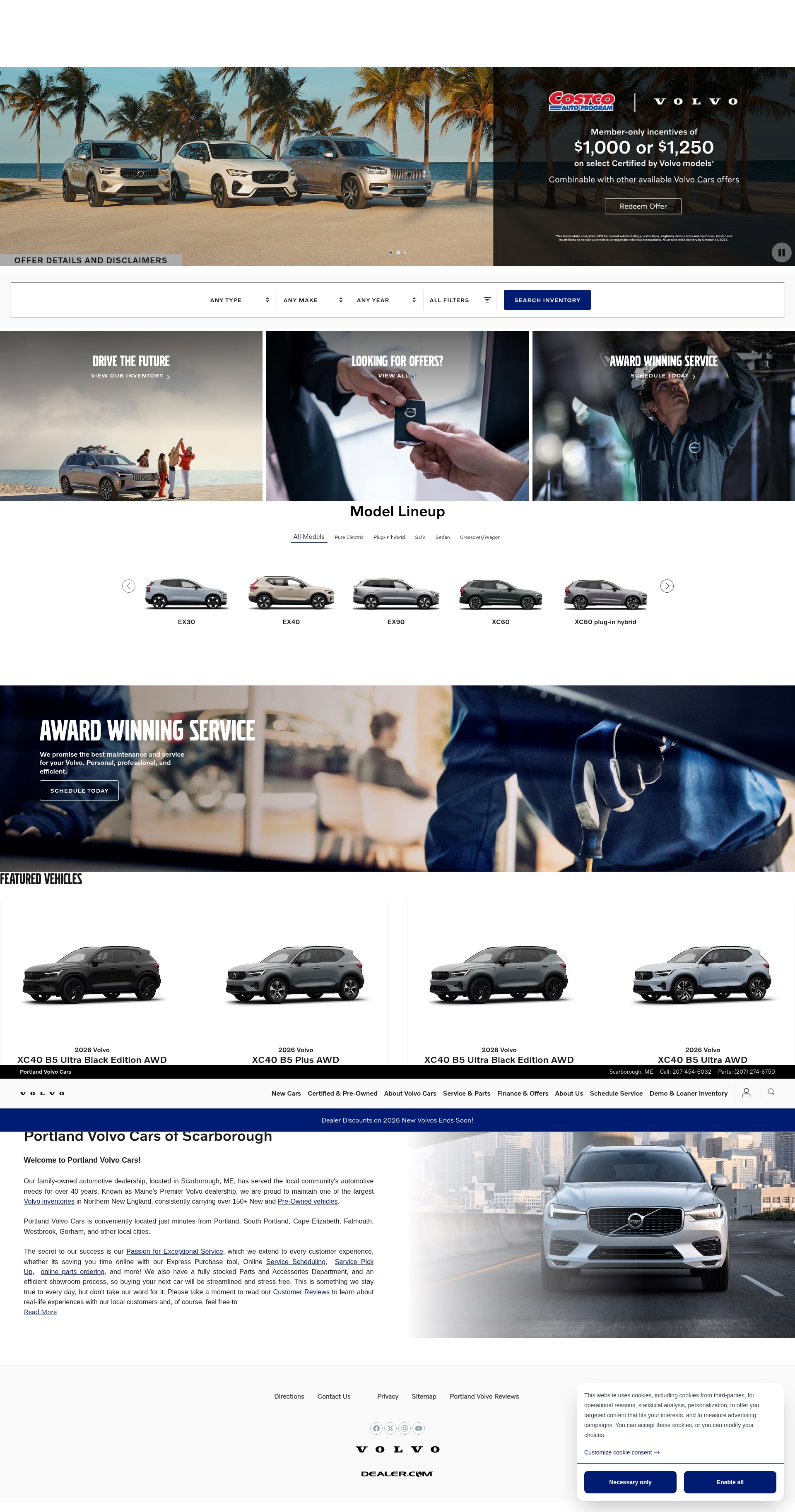 Screenshot of portlandvolvo.com