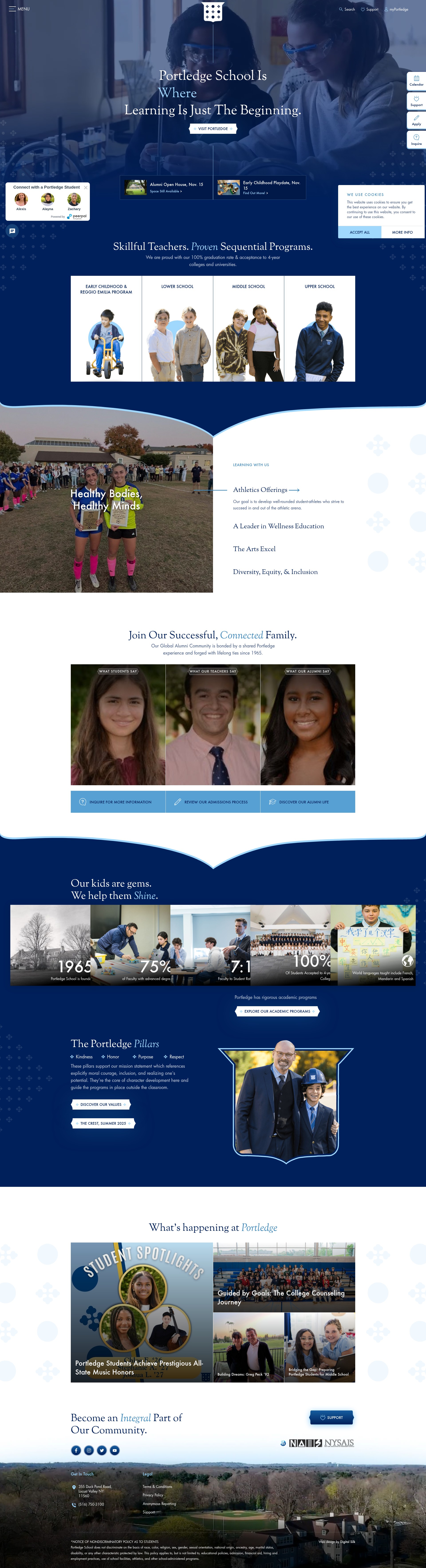 Screenshot of portledge.org