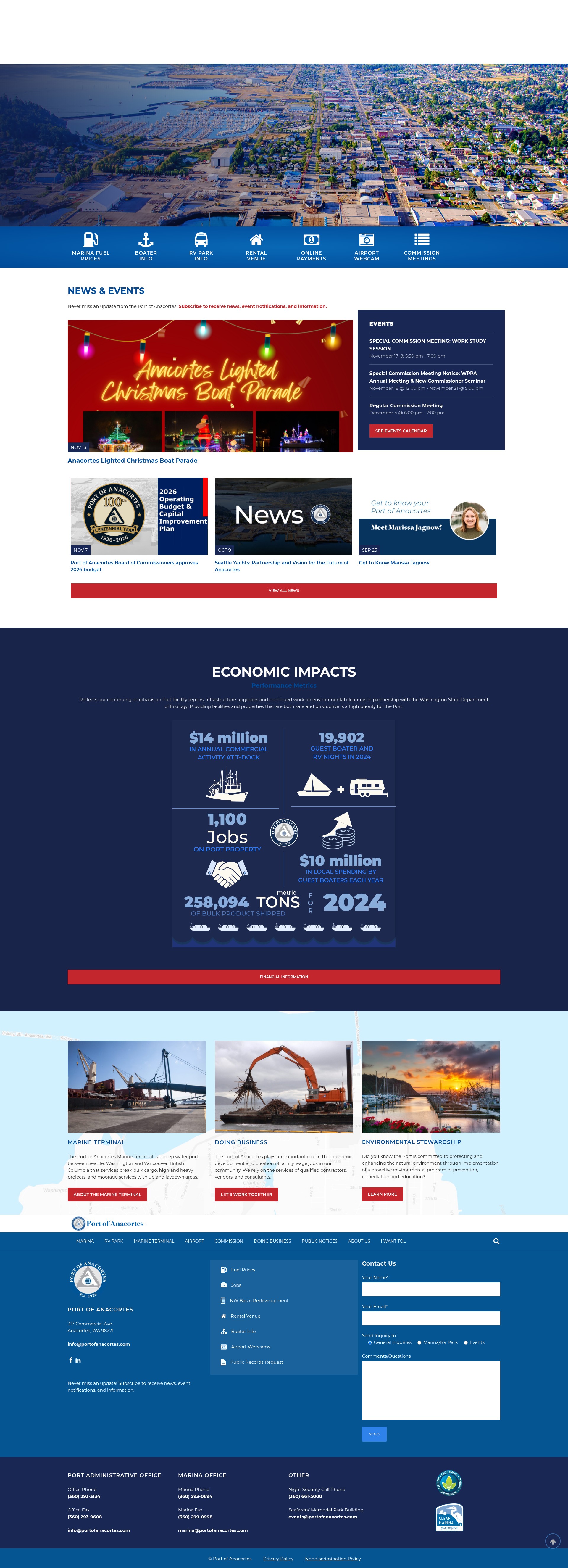 Screenshot of portofanacortes.com