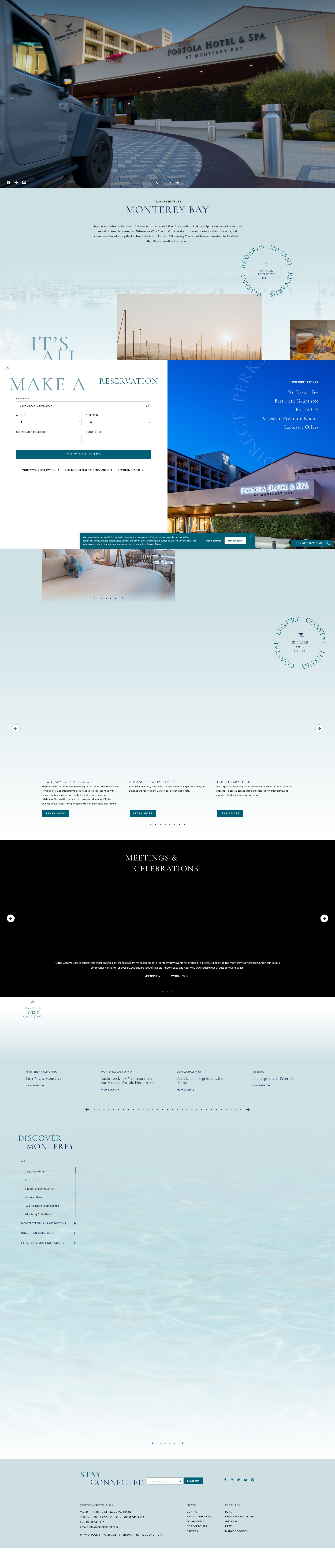 Screenshot of portolahotel.com