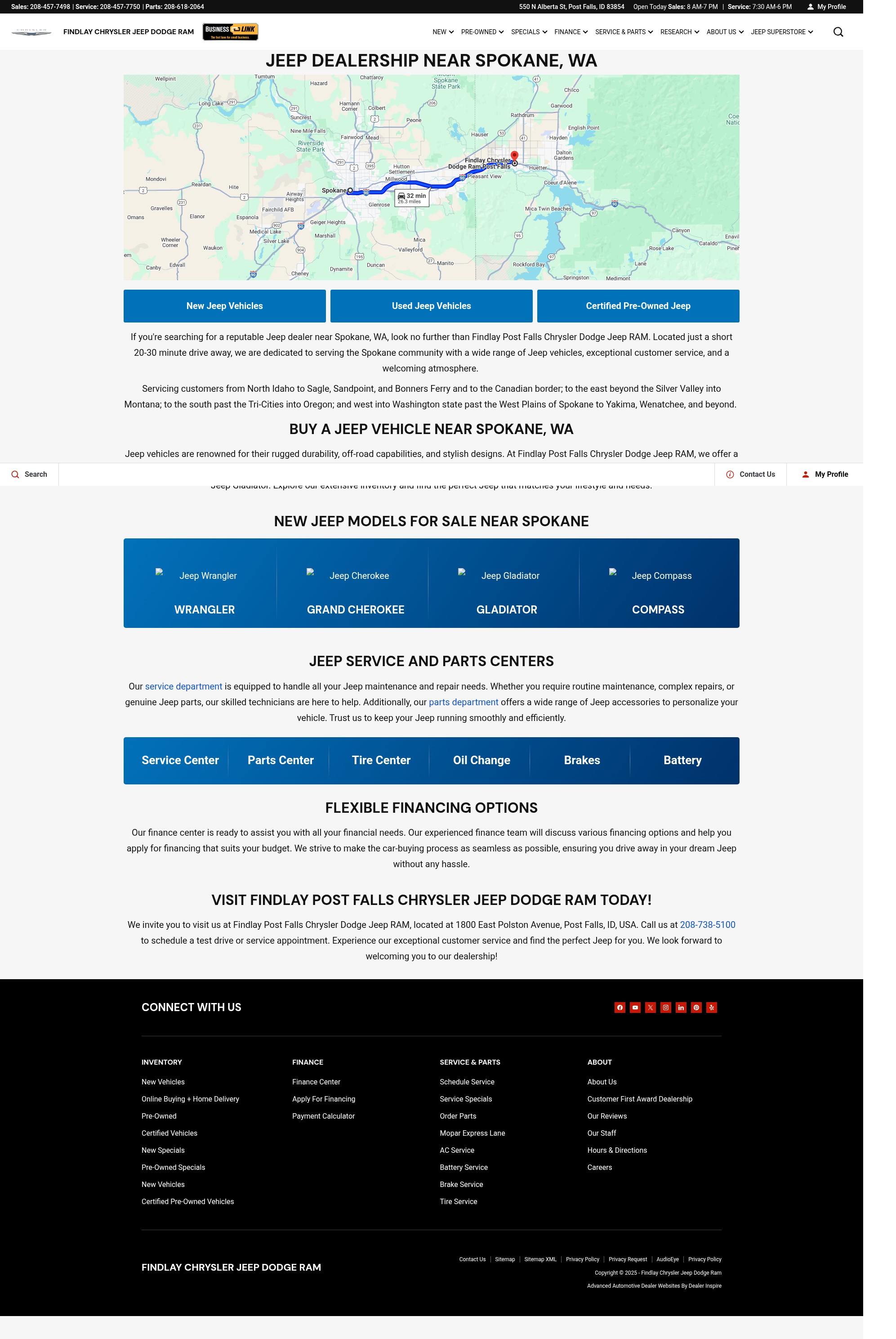 Screenshot of postfallschryslerjeepdodgeram.com