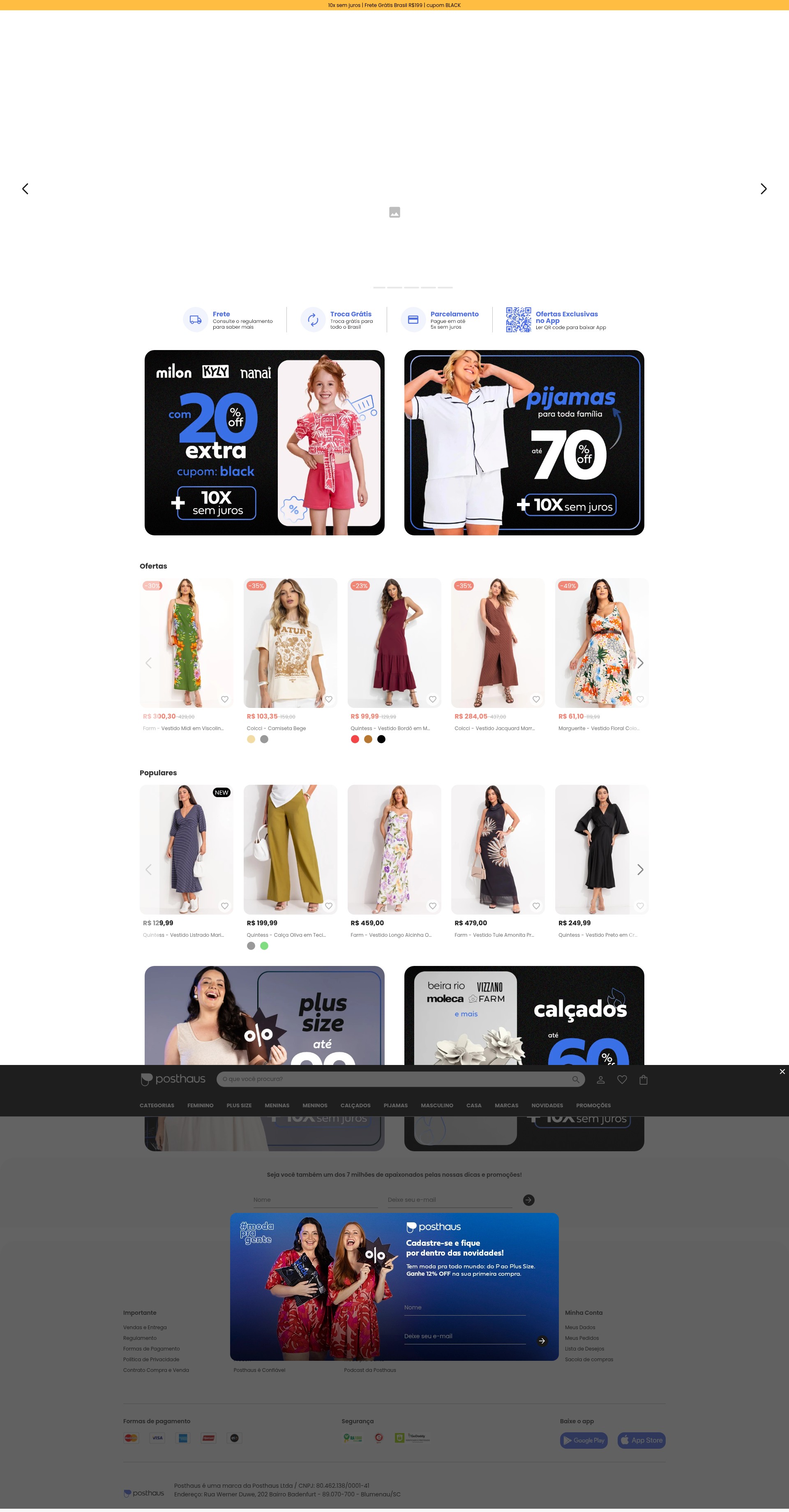 Screenshot of posthaus.com.br