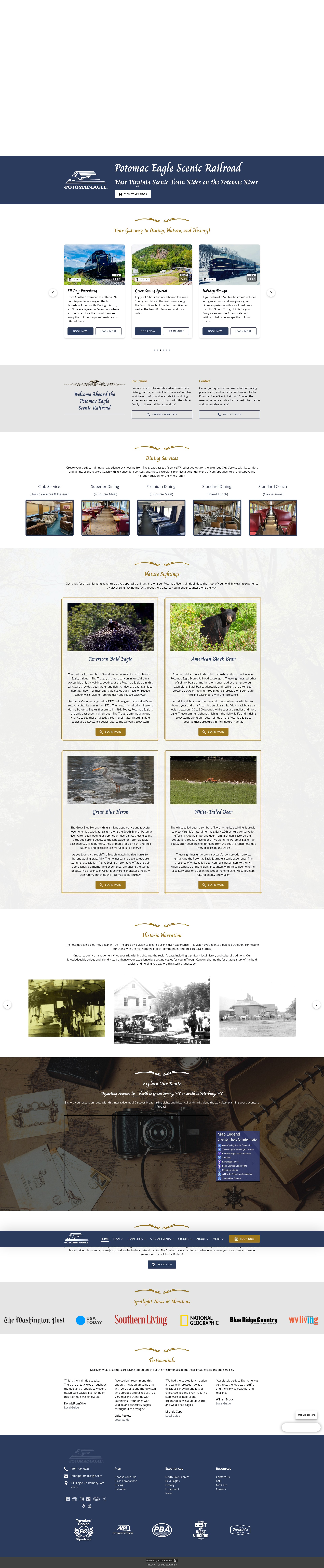 Screenshot of potomaceagle.com