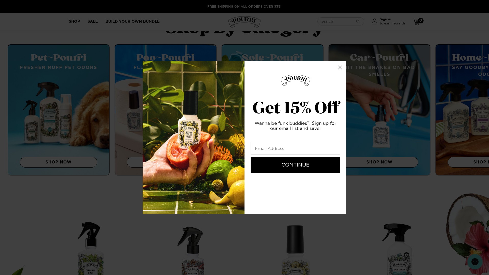 Screenshot of pourri.com