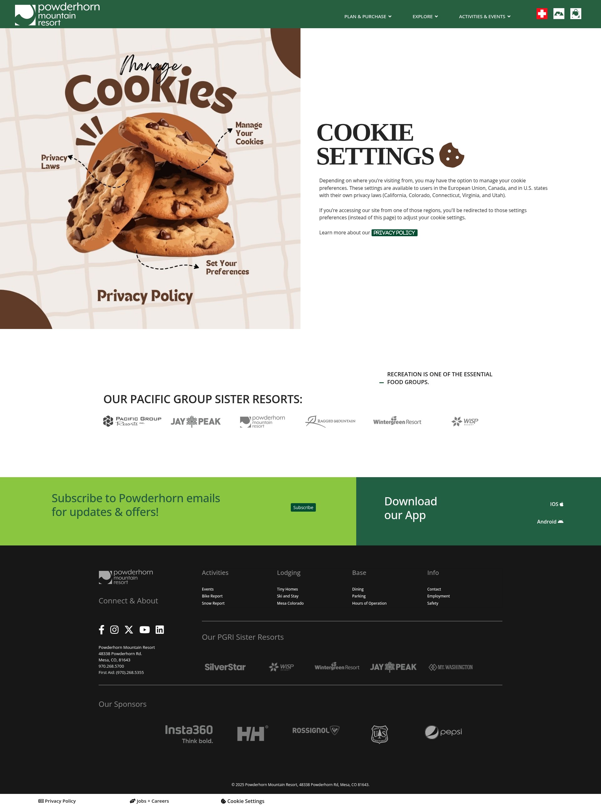 Screenshot of powderhorn.com