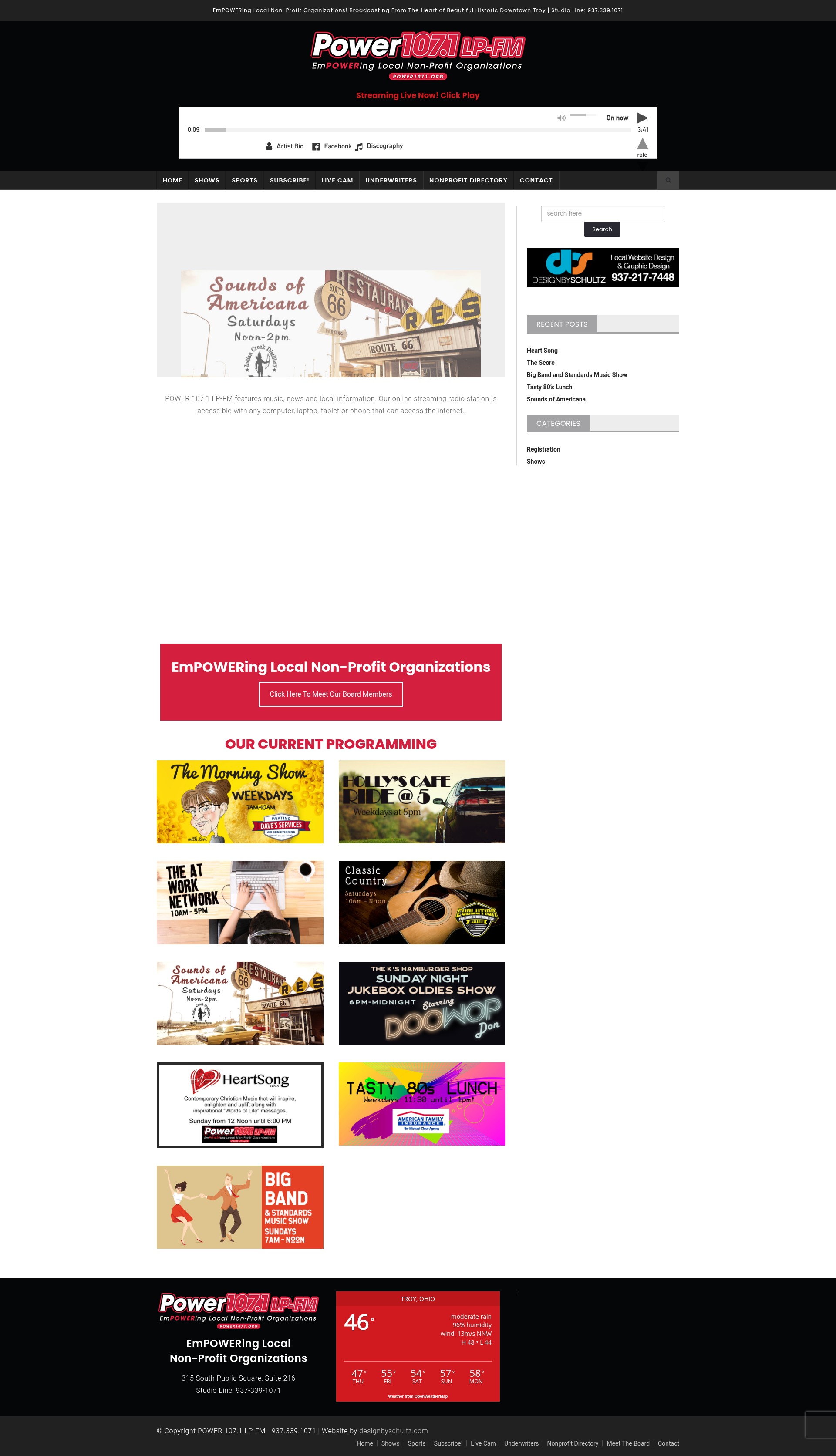 Screenshot of power1071.org