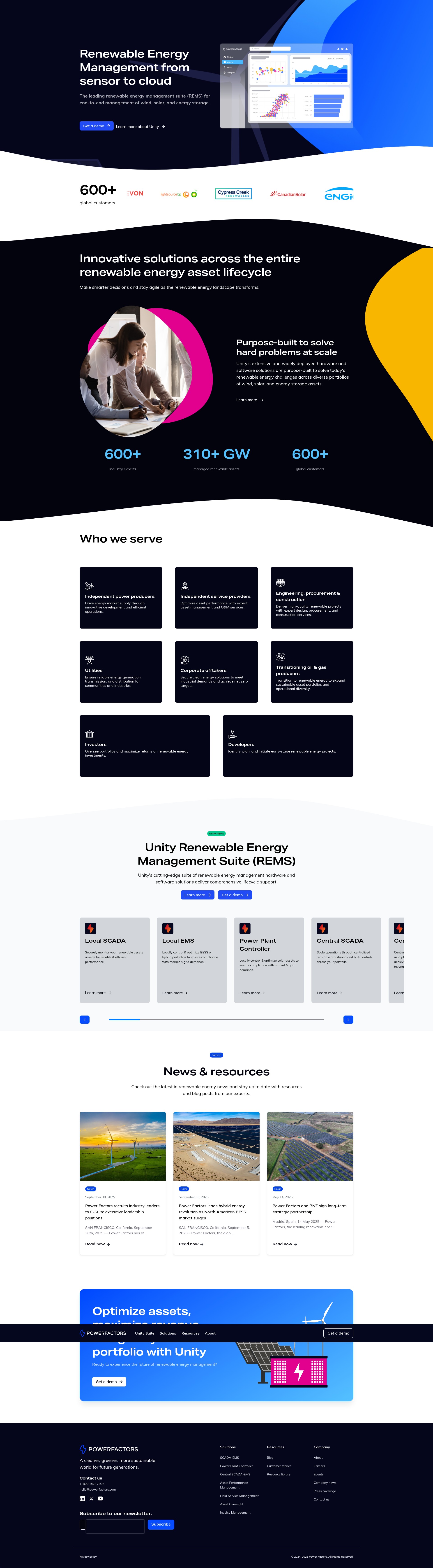 Screenshot of powerfactors.com