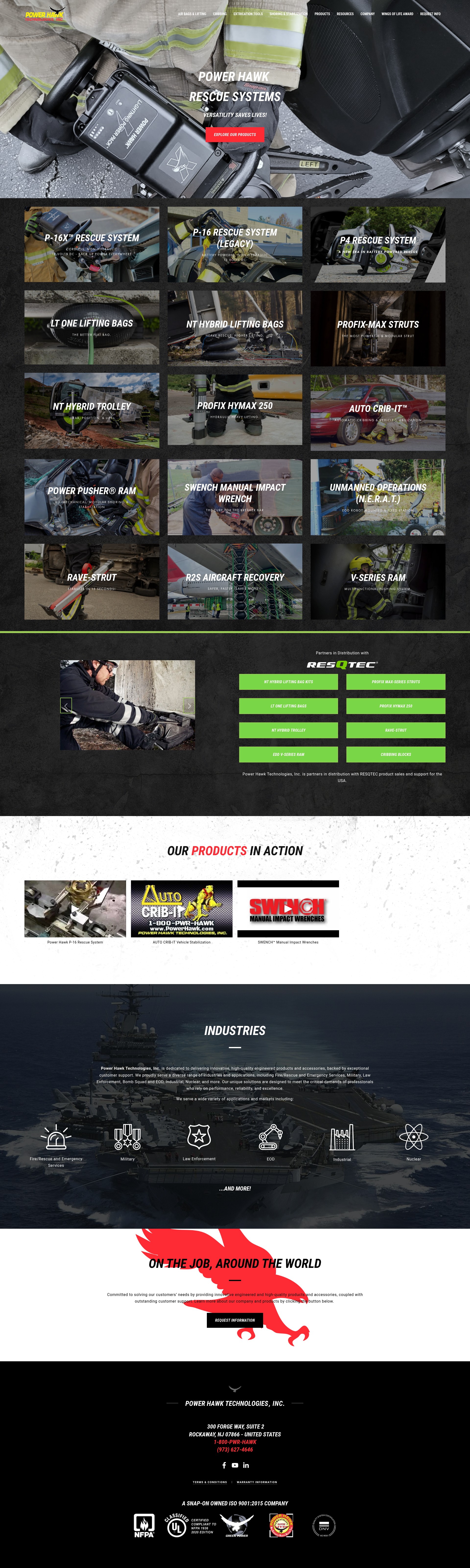Screenshot of powerhawk.com