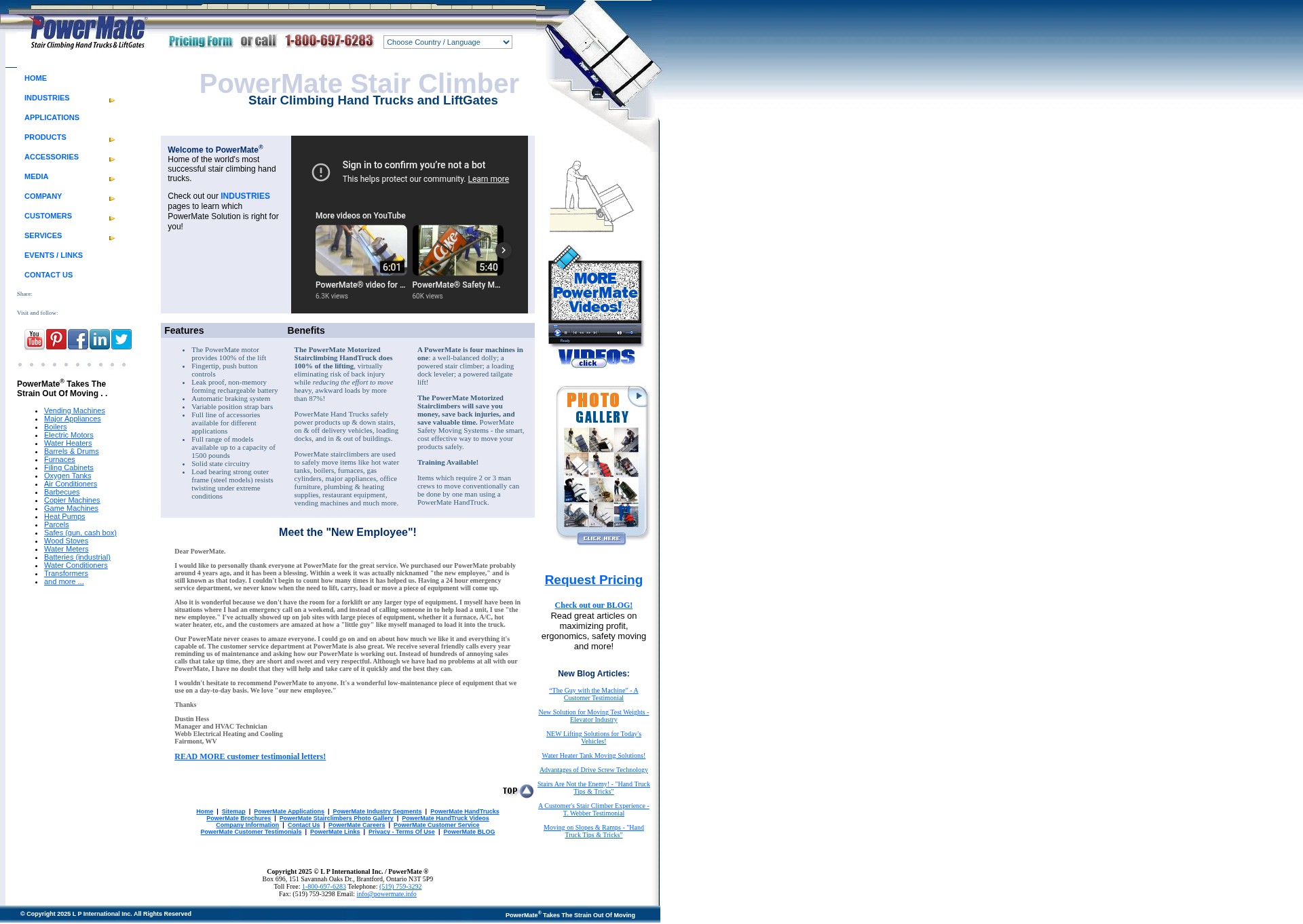 Screenshot of powermate.info