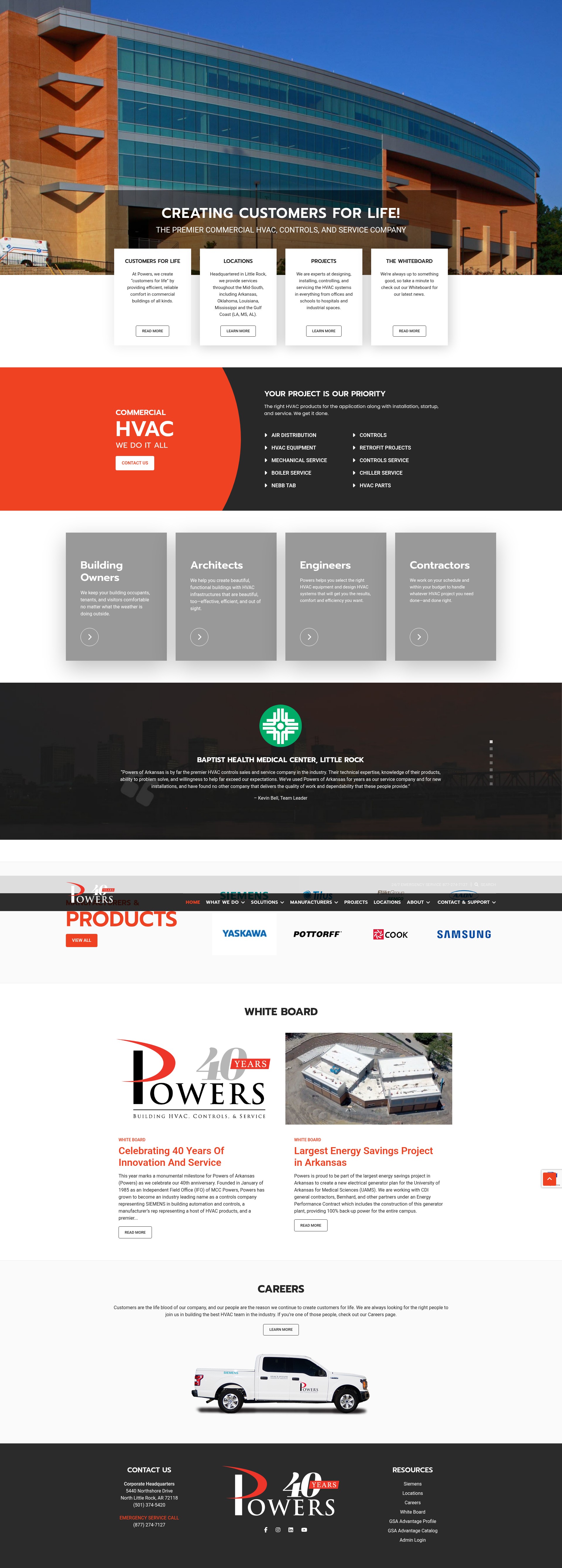 Screenshot of powers-hvac.com