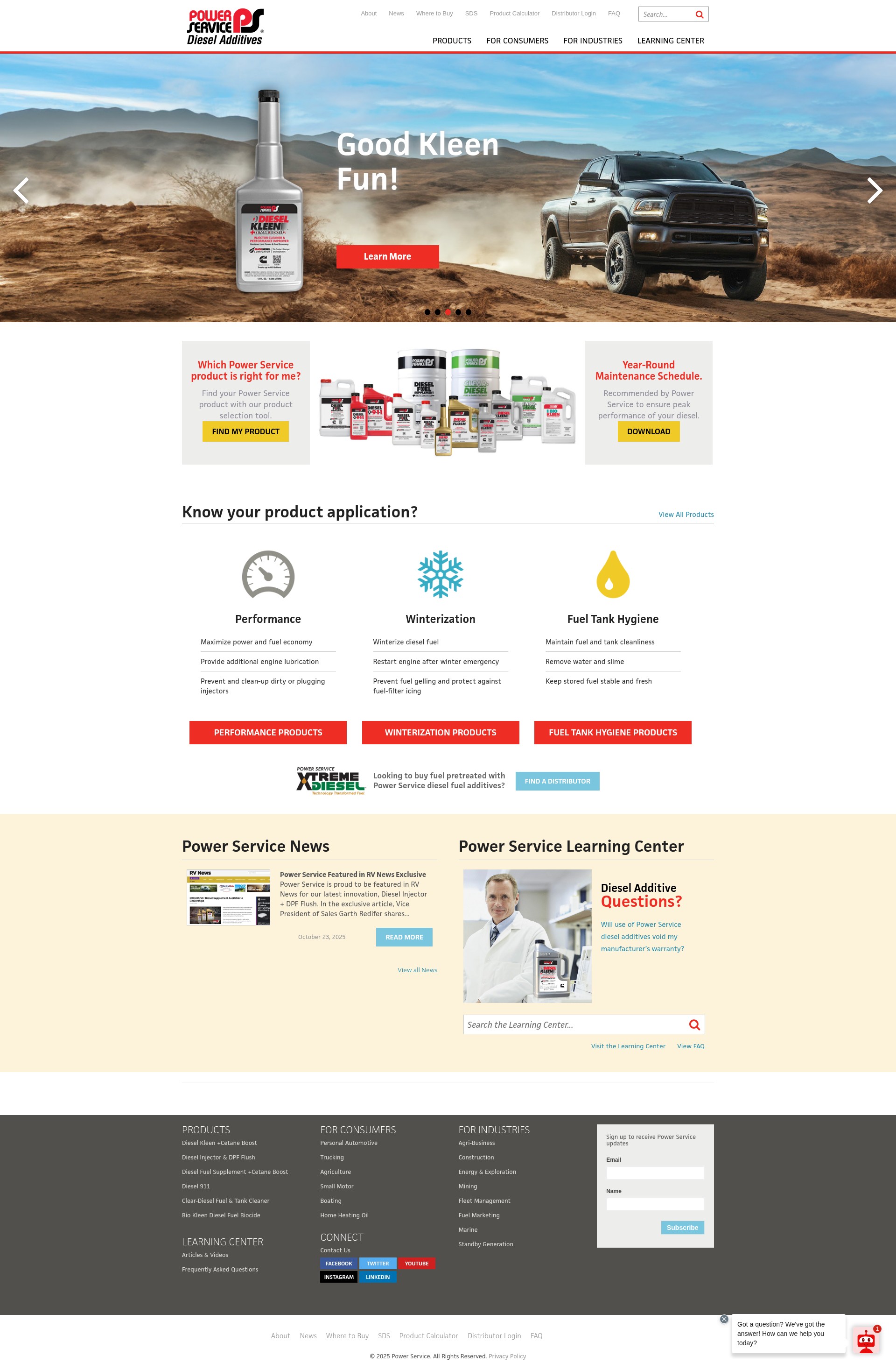 Screenshot of powerservice.com