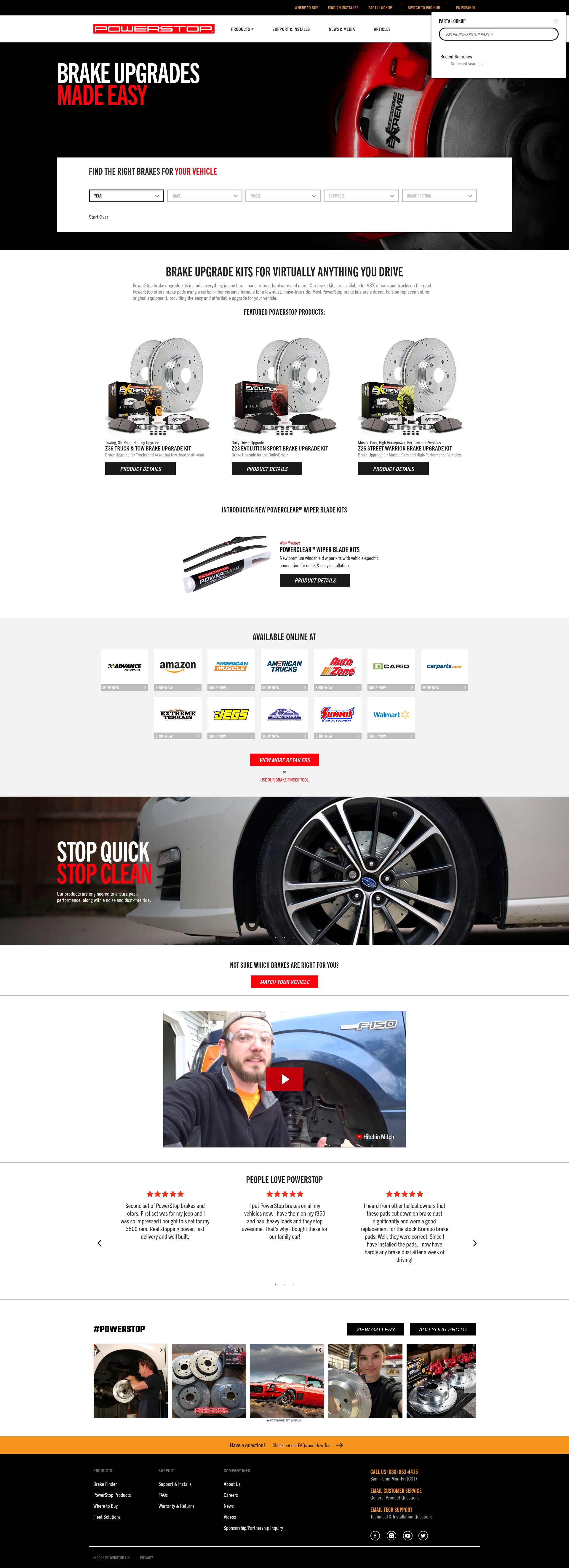 Screenshot of powerstop.com