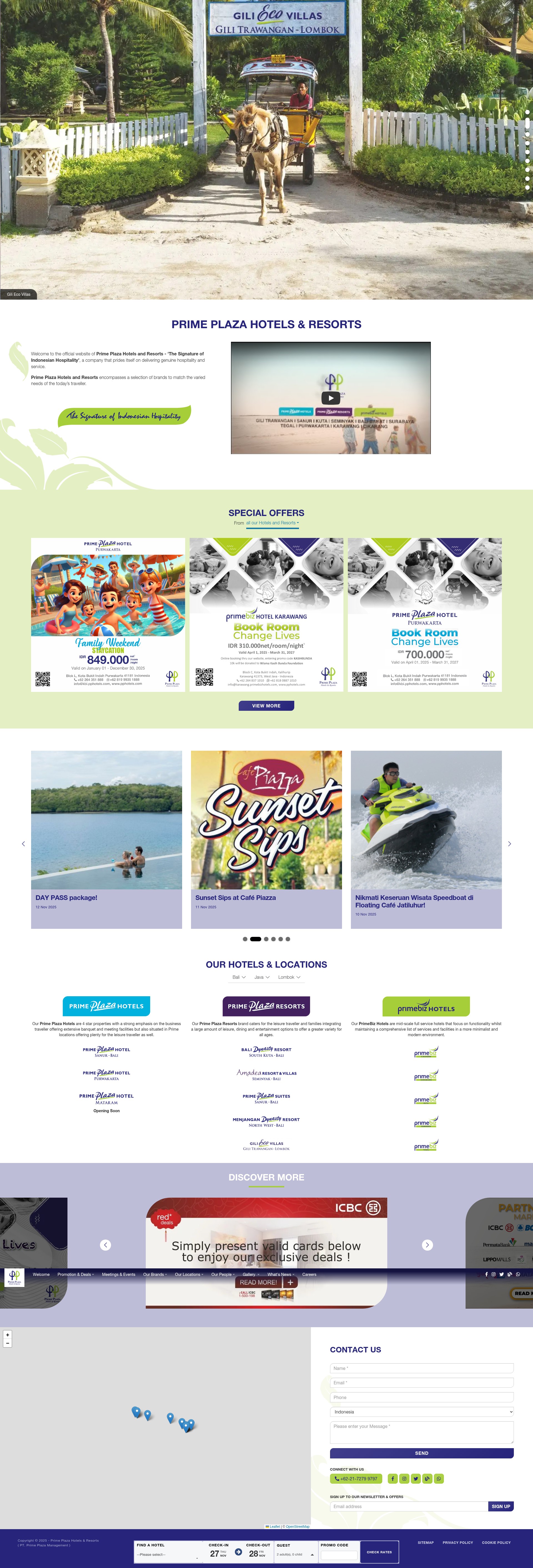 Screenshot of pphotels.com