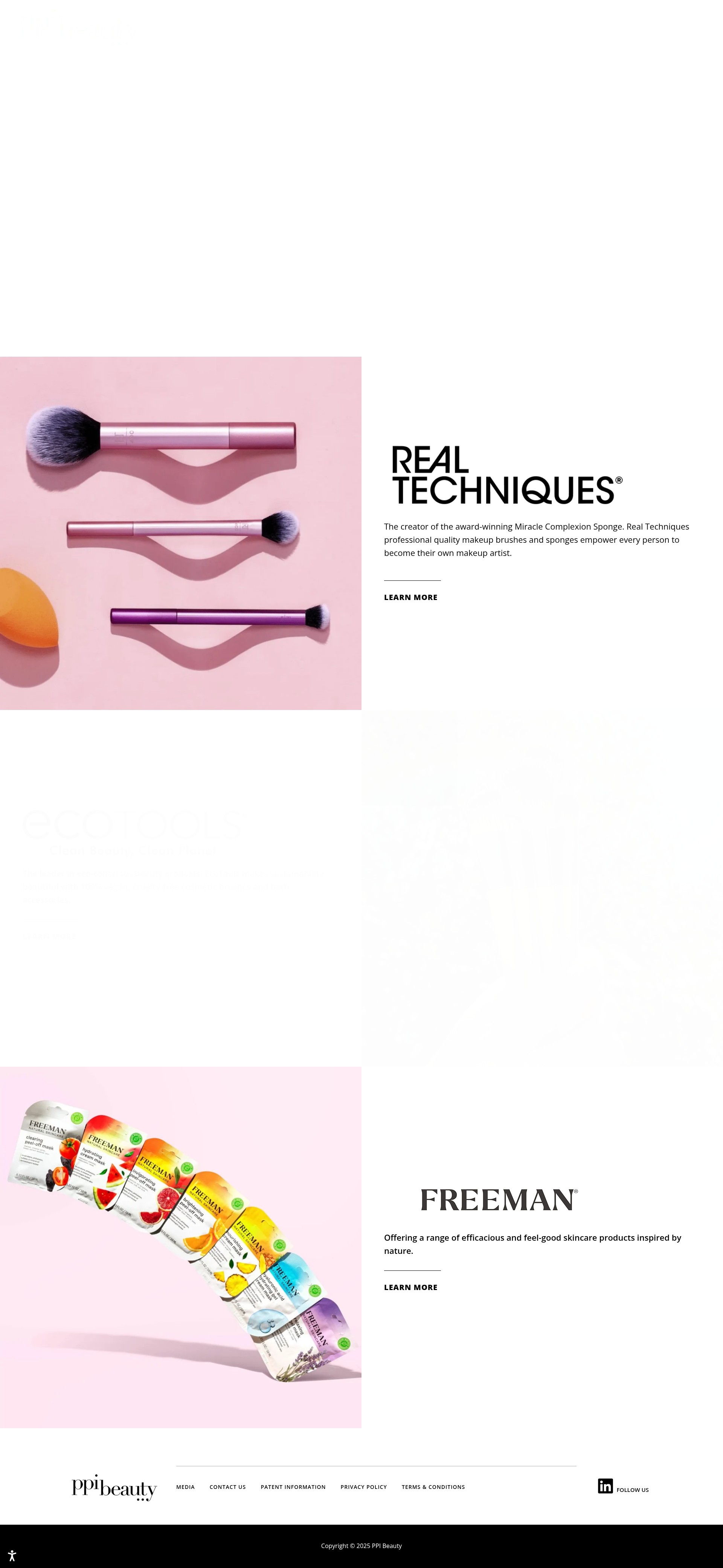 Screenshot of ppibeauty.com