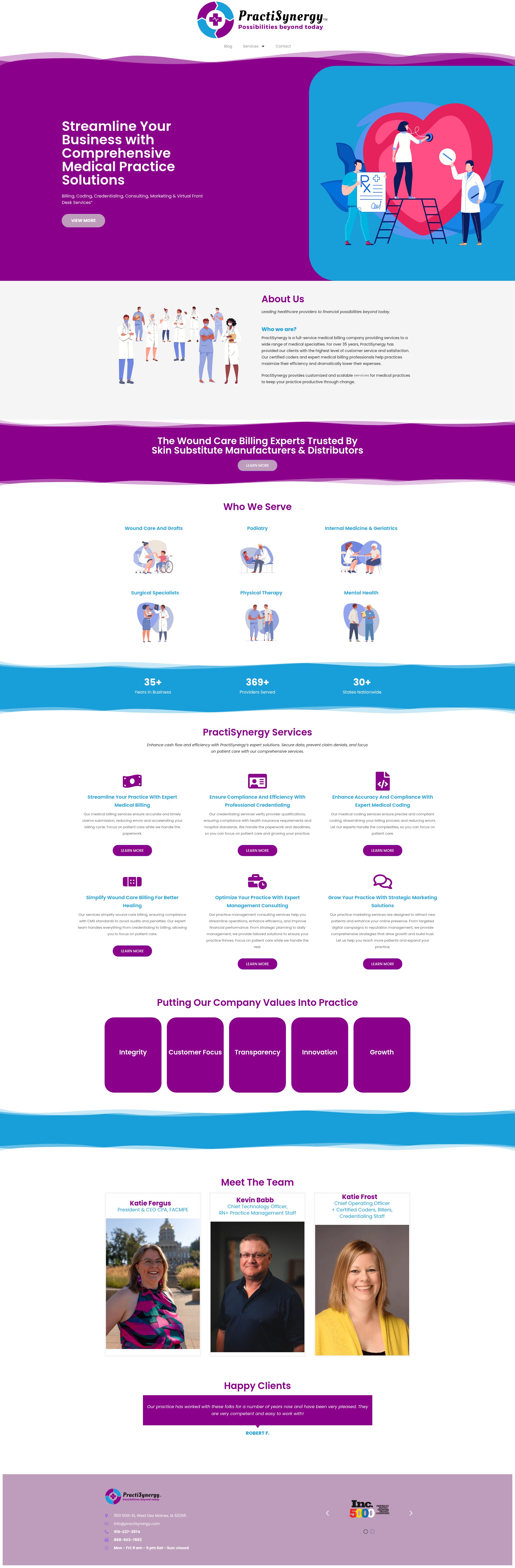 Screenshot of practisynergy.com