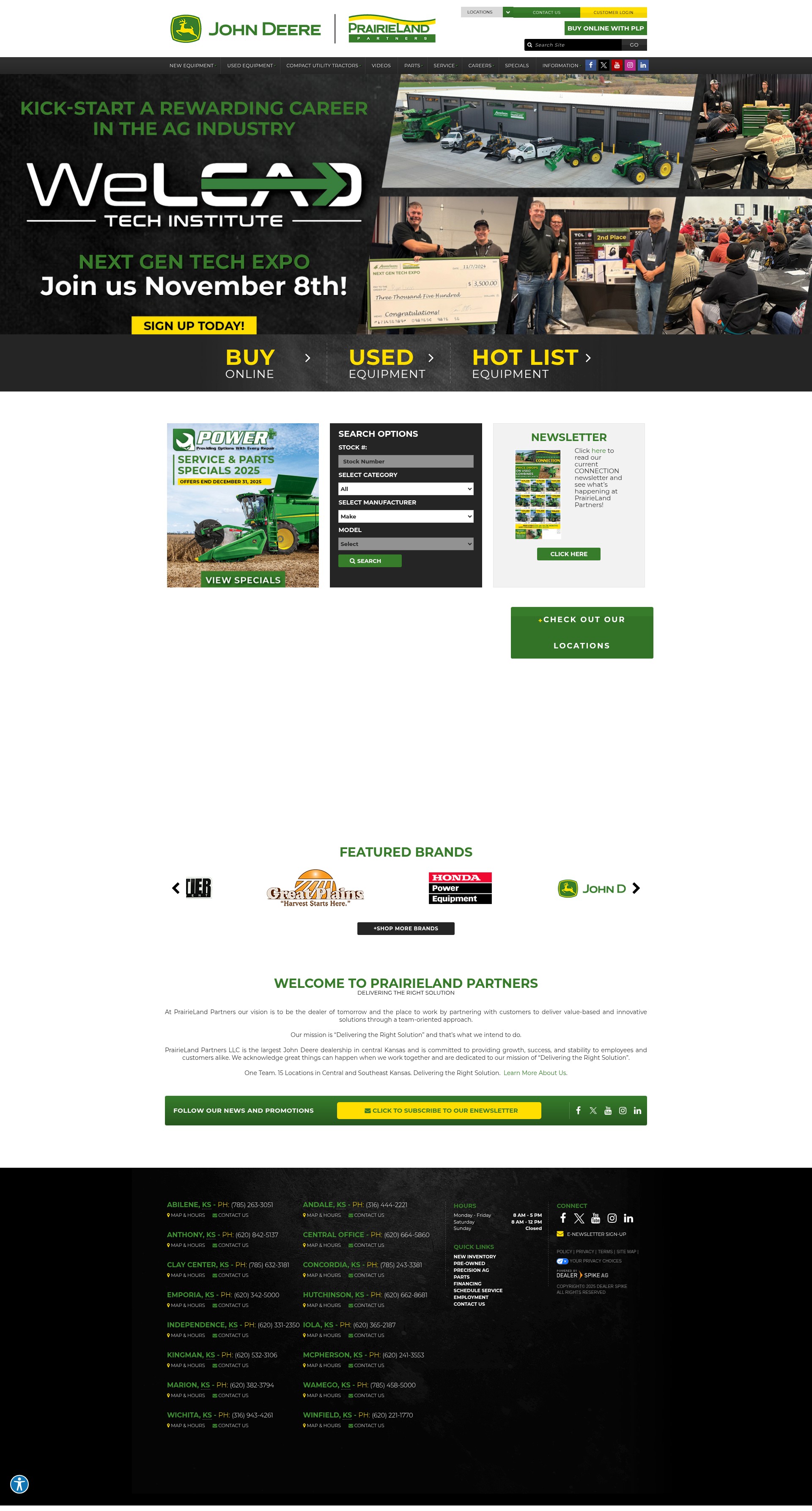 Screenshot of prairielandpartners.com