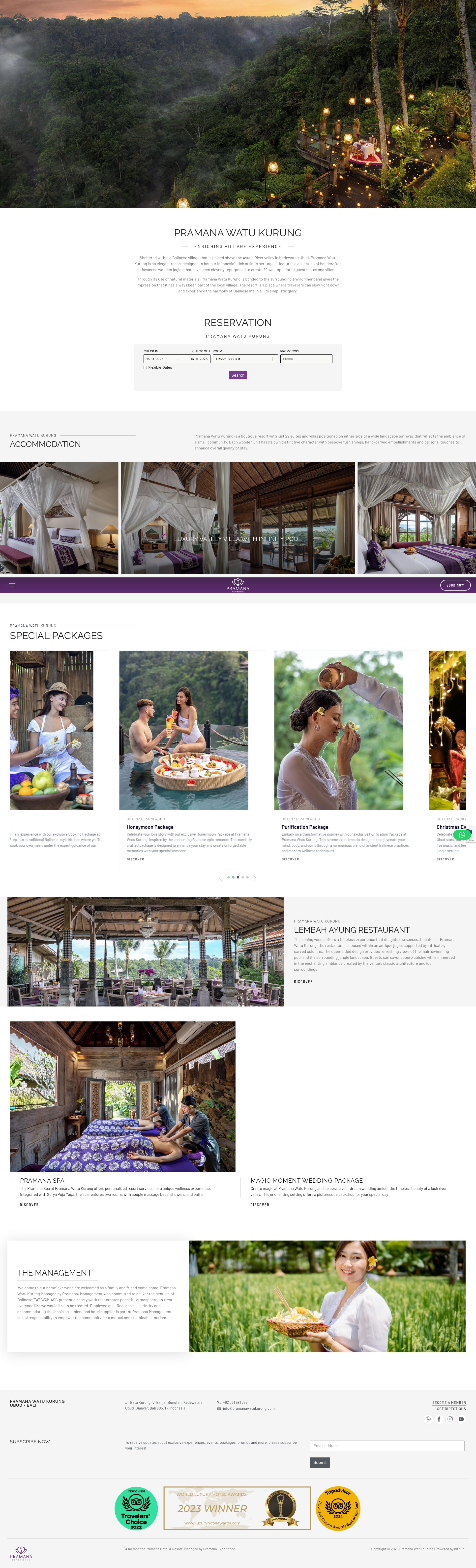 Screenshot of pramanawatukurung.com