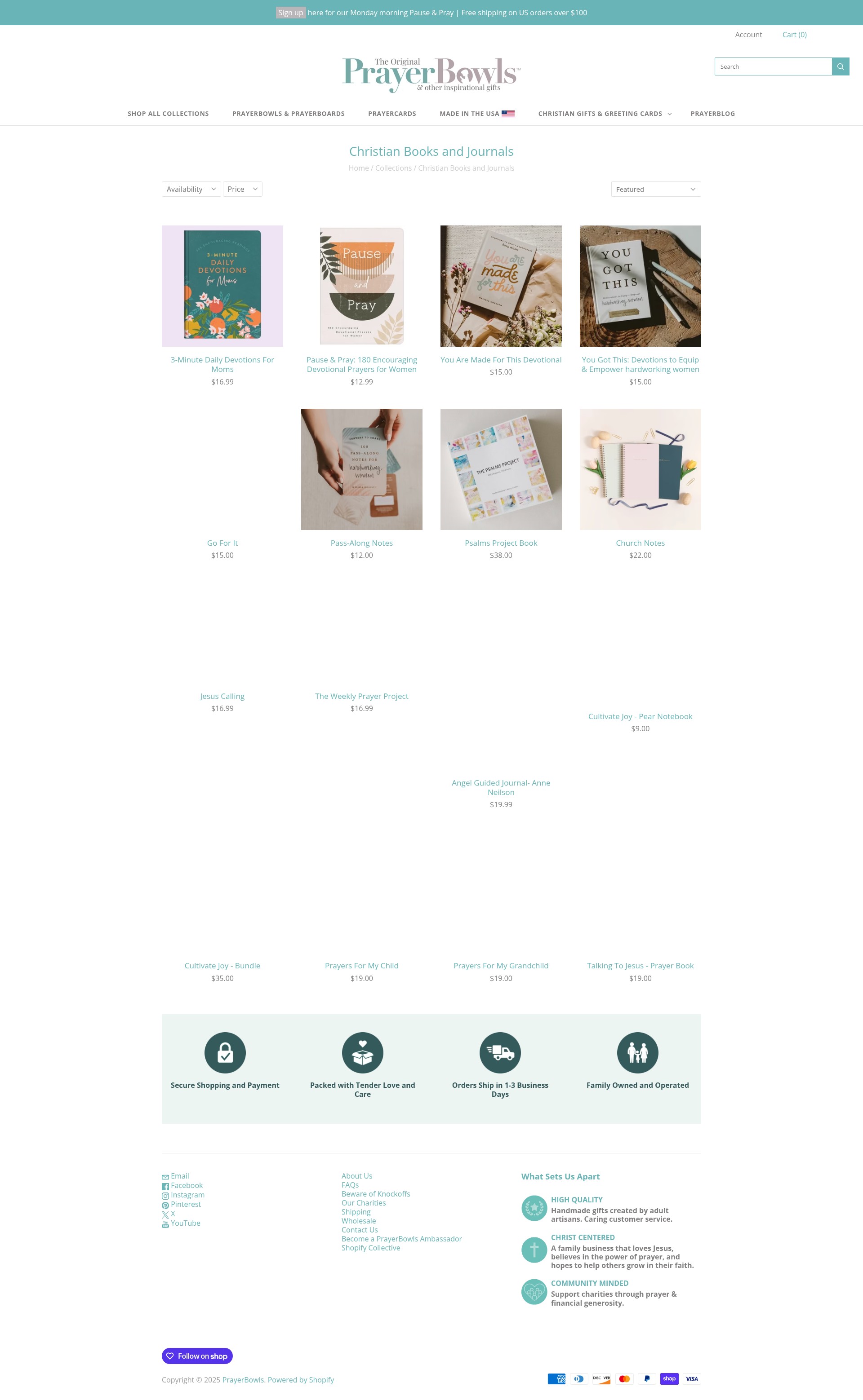 Screenshot of prayerbowls.myshopify.com